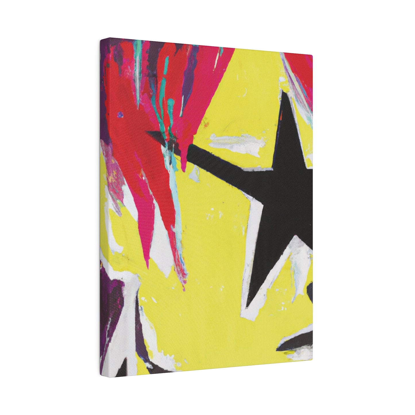 8768M - Rockstar Painting Print | Face | Abstract | Poster | Home Decor | Wall Art | Music Art | Canvas