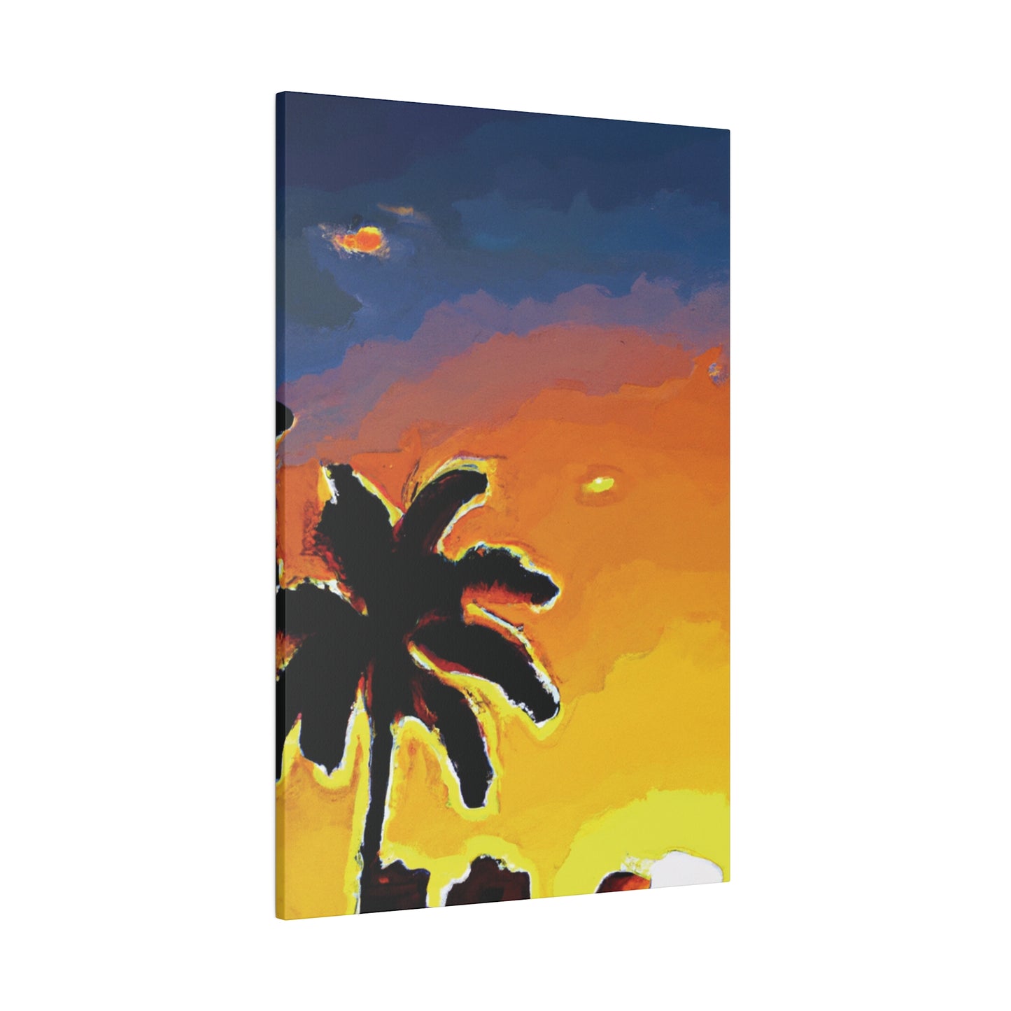 8720W - Miami Beach Sunset Painting Print | Miami | Beach | Sunset | Poster | Home Decor | Wall Art | Canvas