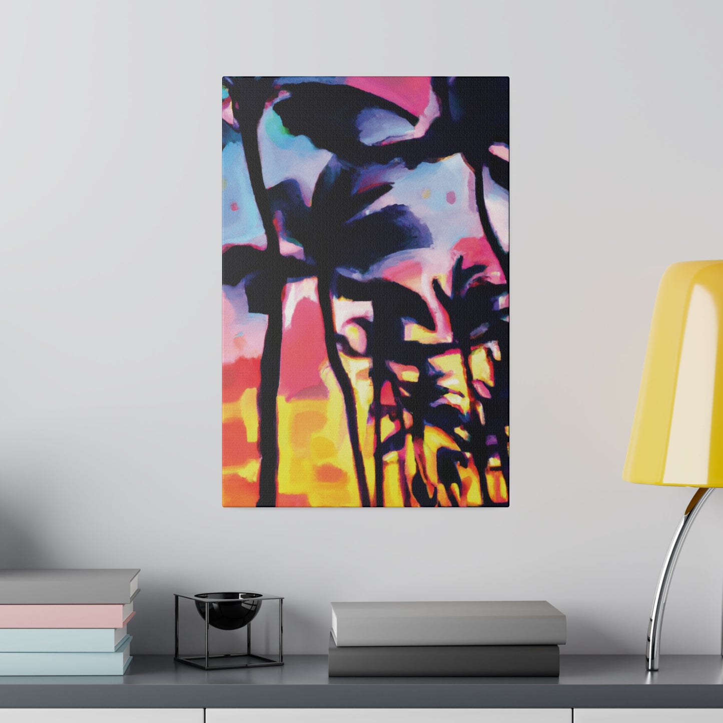 2637V - Miami Beach Sunset Painting Print | Miami | Beach | Sunset | Poster | Home Decor | Wall Art | Canvas