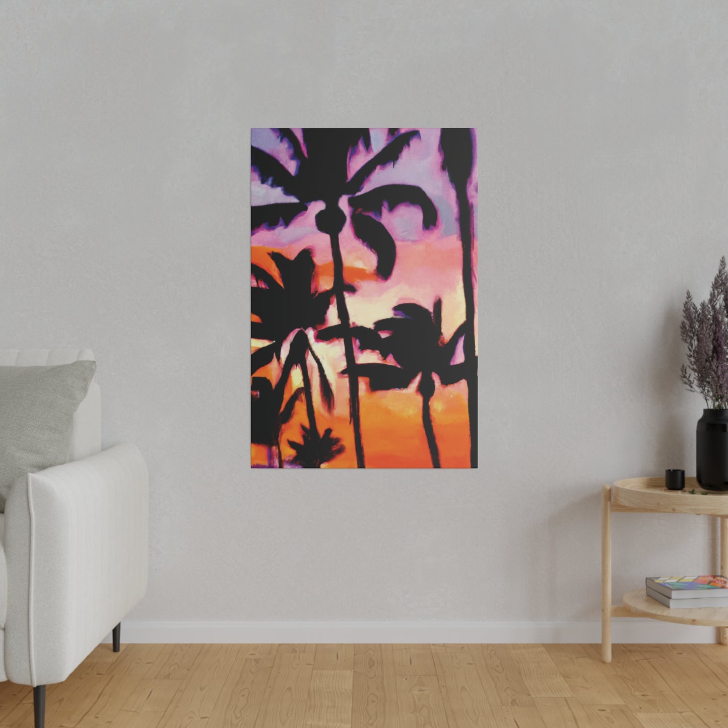 2090A - Miami Beach Sunset Painting Print | Miami | Beach | Sunset | Poster | Home Decor | Wall Art | Canvas