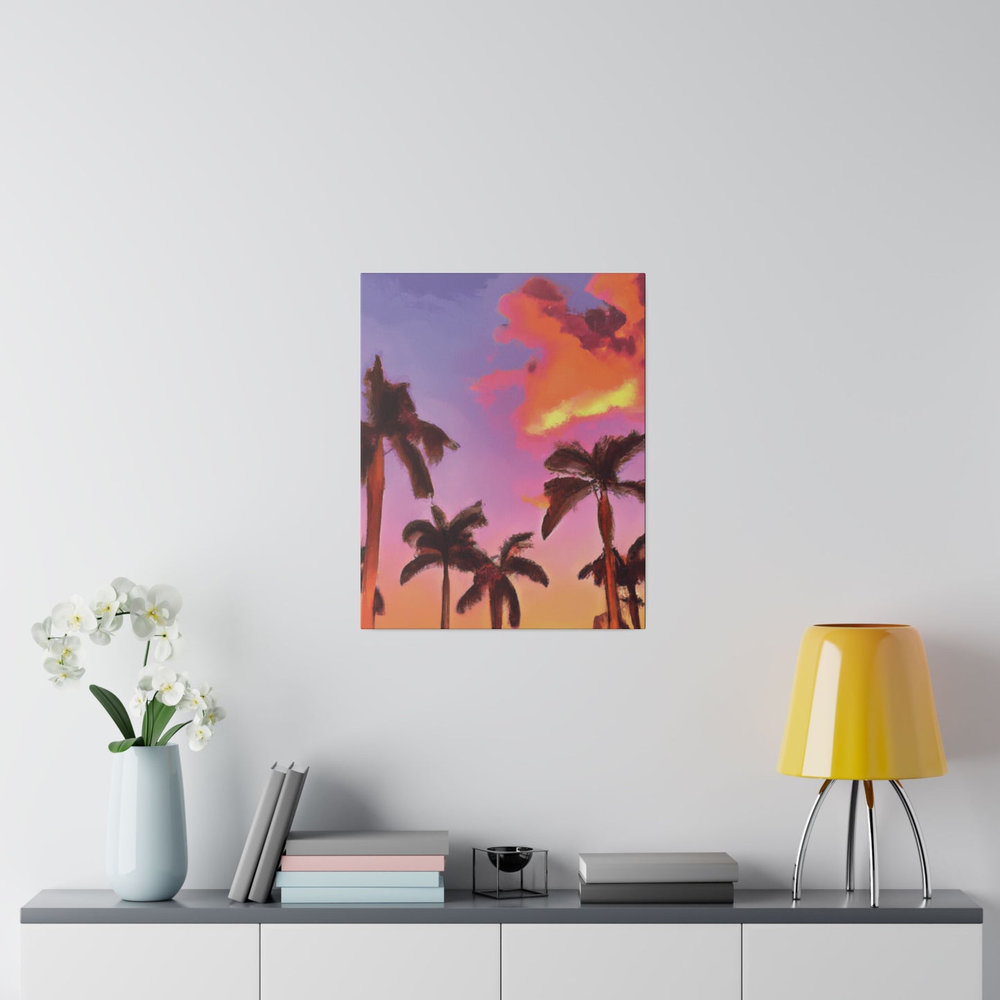 7518V - Miami Beach Sunset Painting Print | Miami | Beach | Sunset | Poster | Home Decor | Wall Art | Canvas