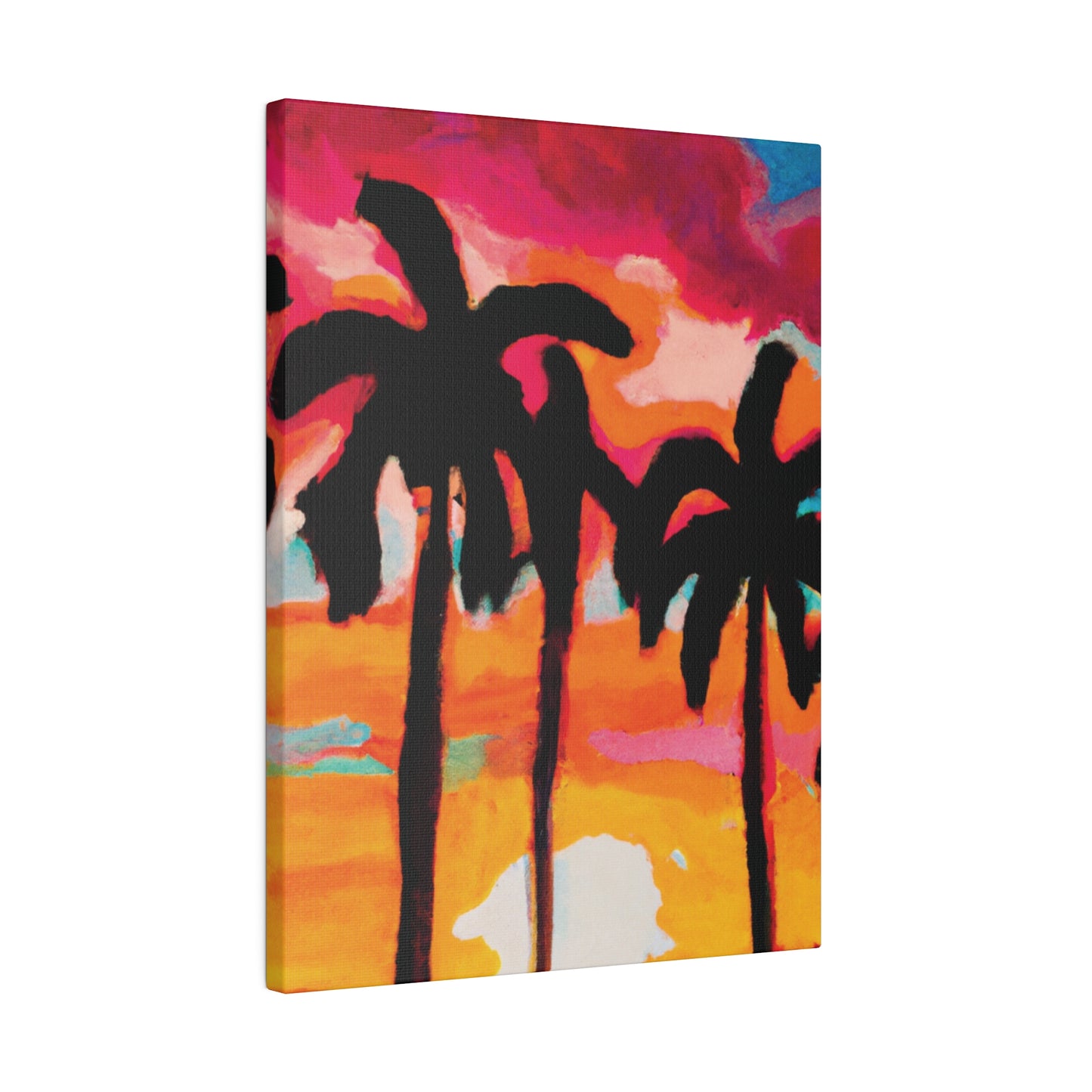 4763O - Miami Beach Sunset Painting Print | Miami | Beach | Sunset | Poster | Home Decor | Wall Art | Canvas
