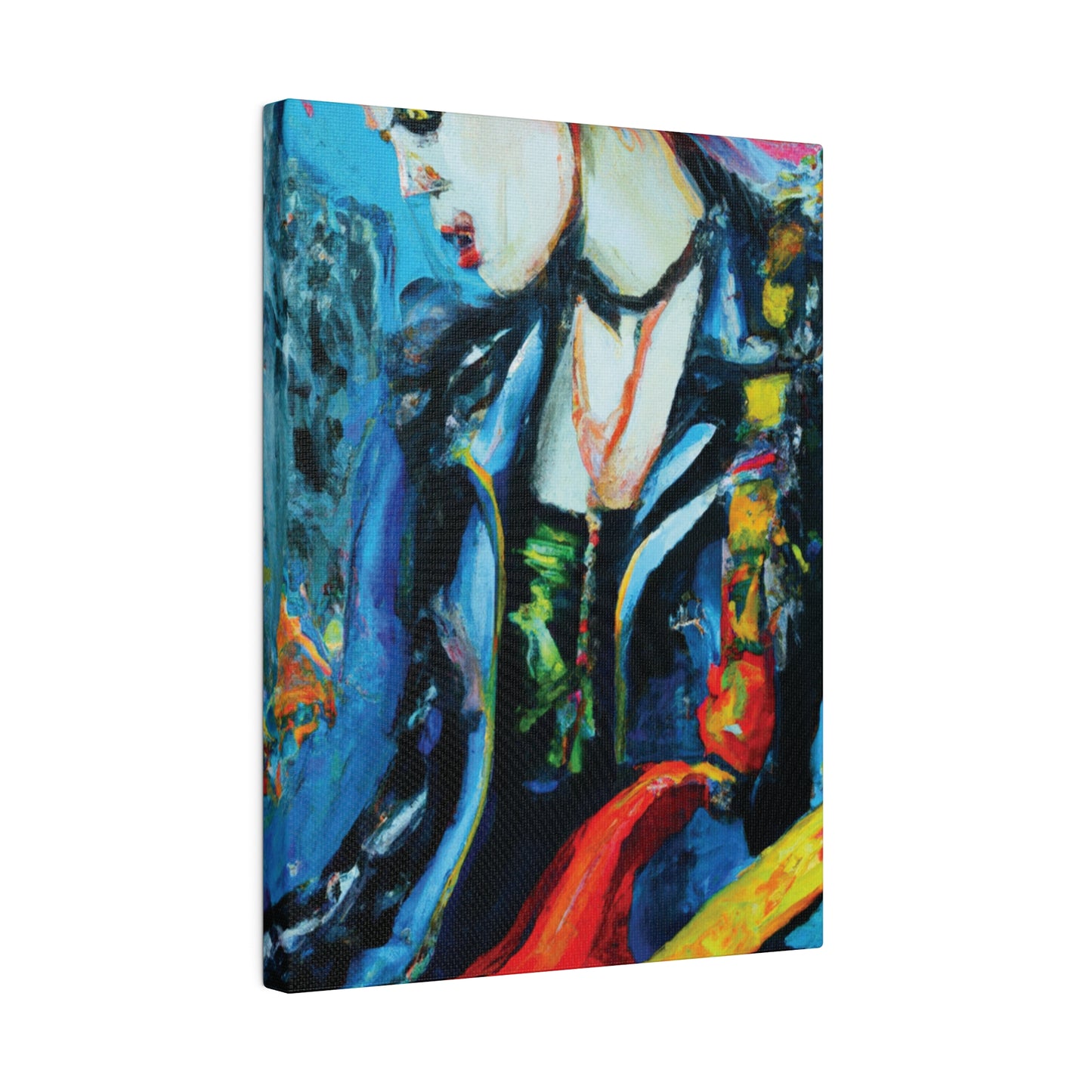8900A - Rockstar Oil Painting Style Print | Poster | Home Decor | Wall Art | Music Art | Canvas