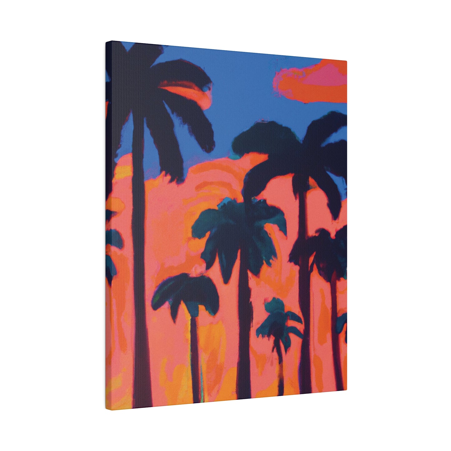 3239C - Miami Beach Sunset Painting Print | Miami | Beach | Sunset | Poster | Home Decor | Wall Art | Canvas