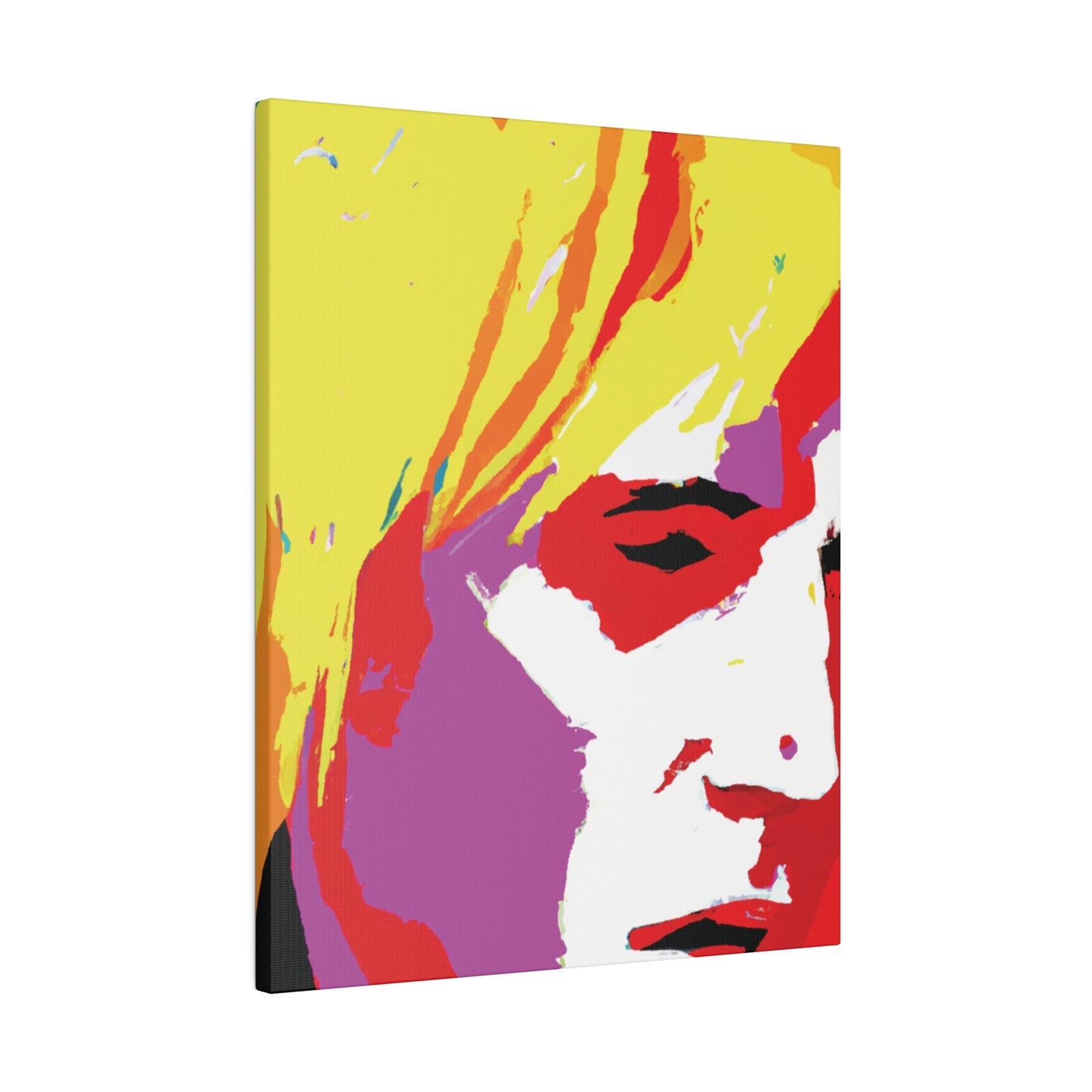 175X - Rockstar Painting Print | Face | Abstract | Poster | Home Decor | Wall Art | Music Art | Canvas