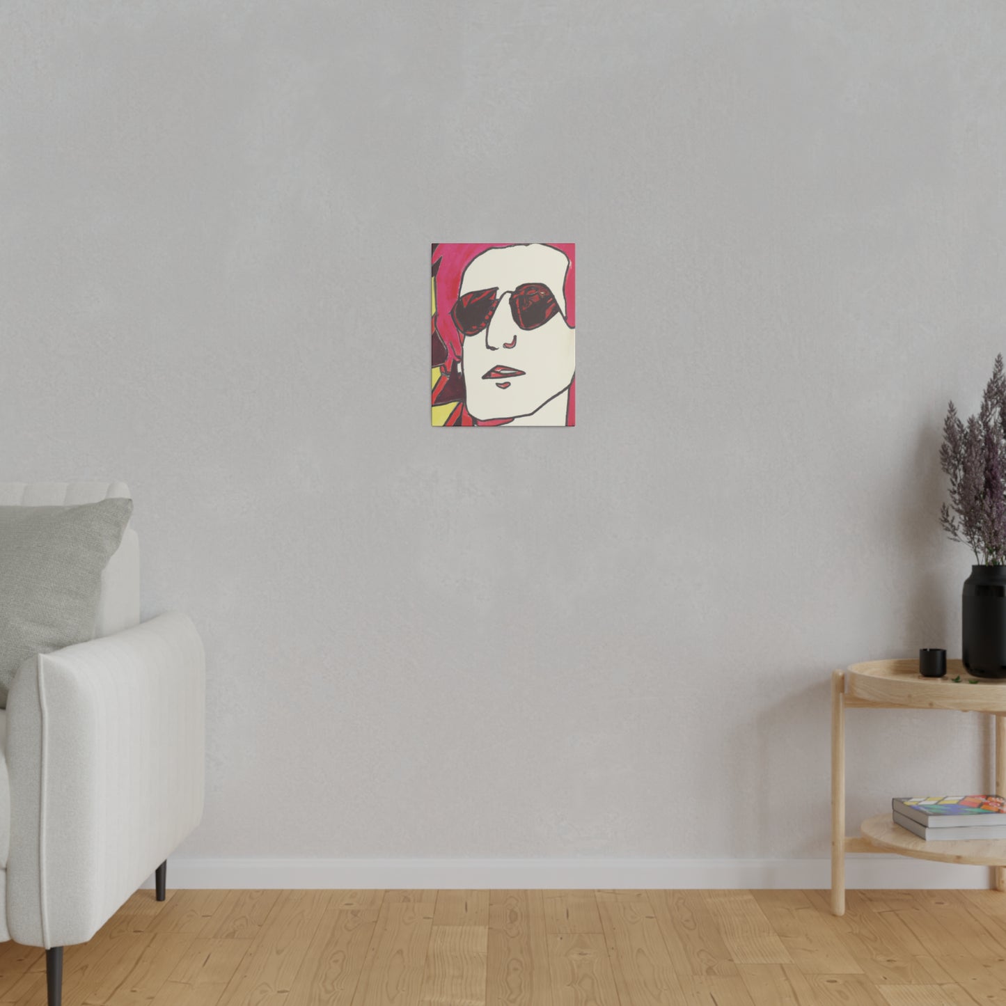 9247A - Rockstar Painting Print | Face | Abstract | Poster | Home Decor | Wall Art | Music Art | Canvas