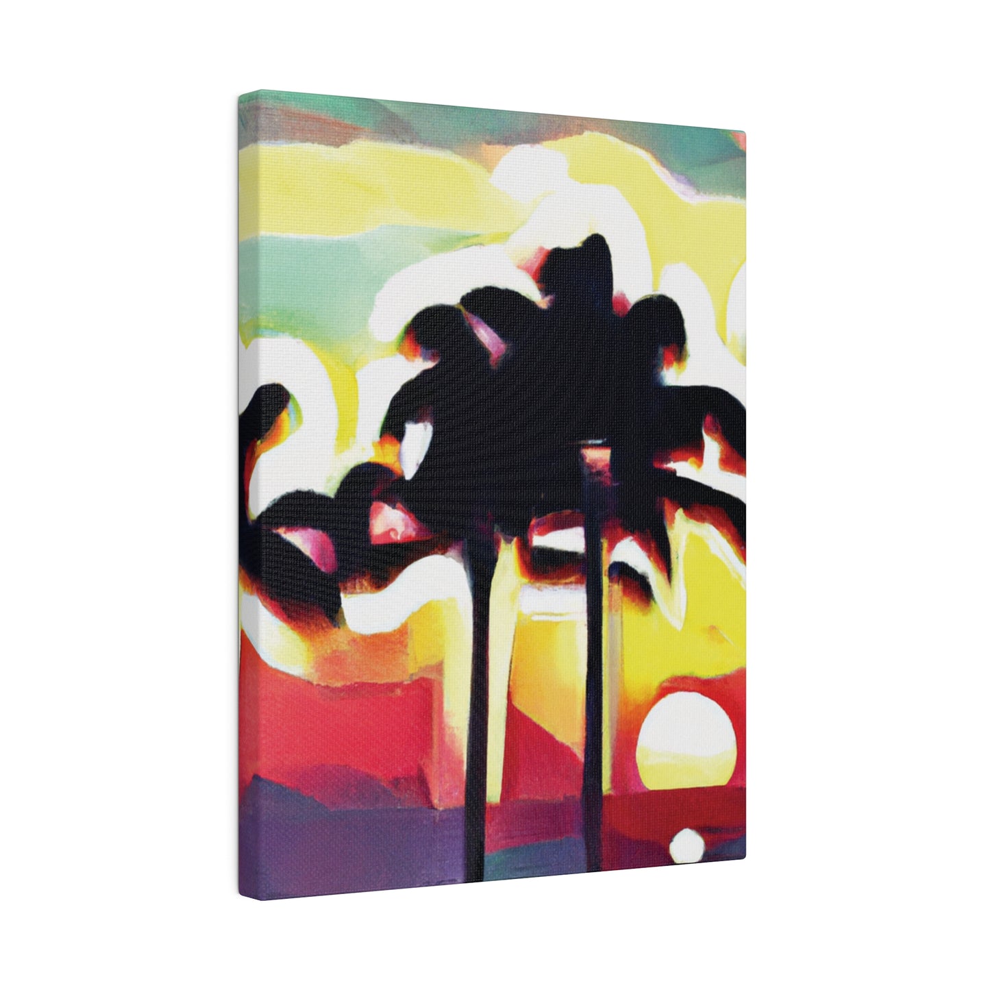 4134X - Miami Beach Sunset Painting Print | Miami | Beach | Sunset | Poster | Home Decor | Wall Art | Canvas