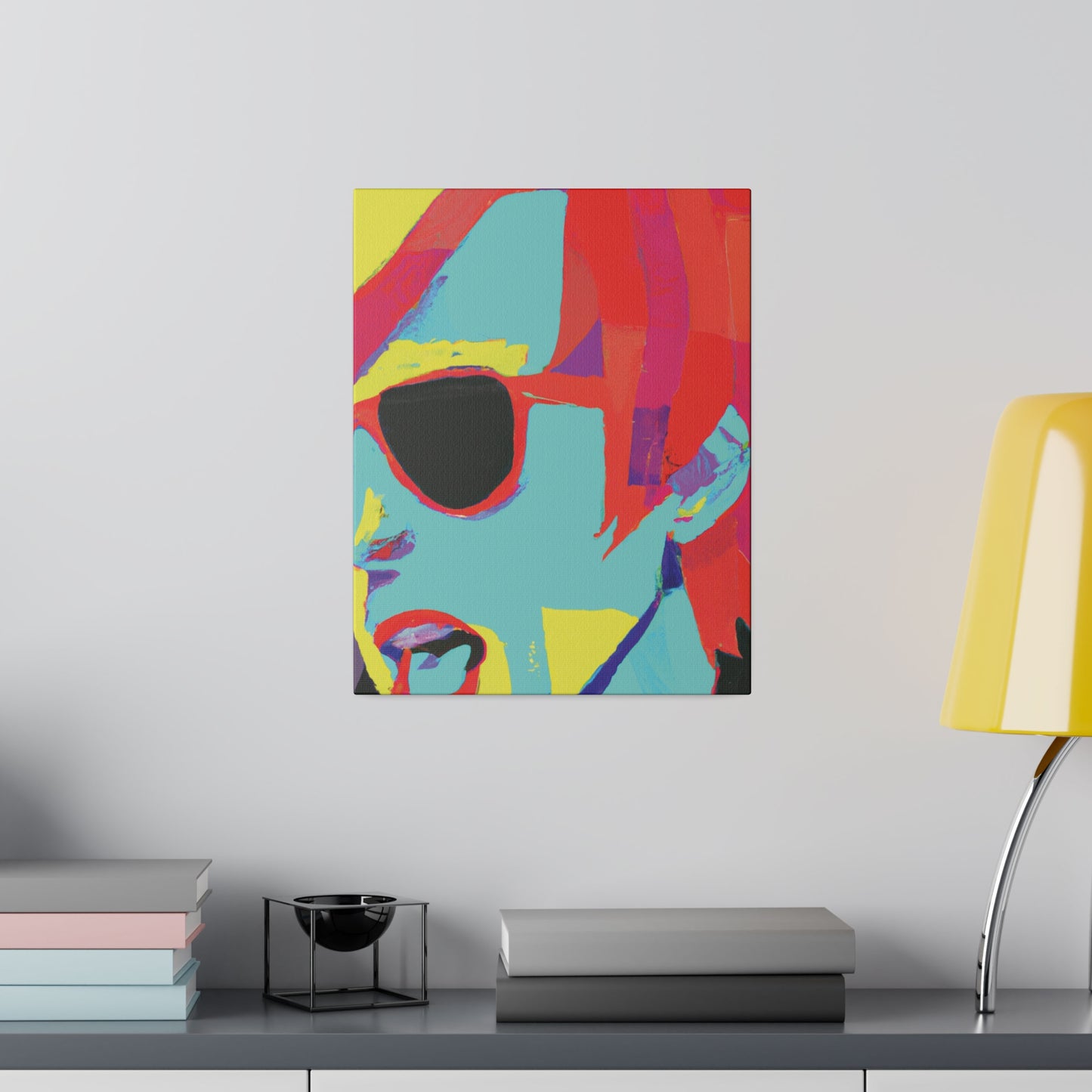 4511A - Rockstar Painting Print | Face | Abstract | Poster | Home Decor | Wall Art | Music Art | Canvas