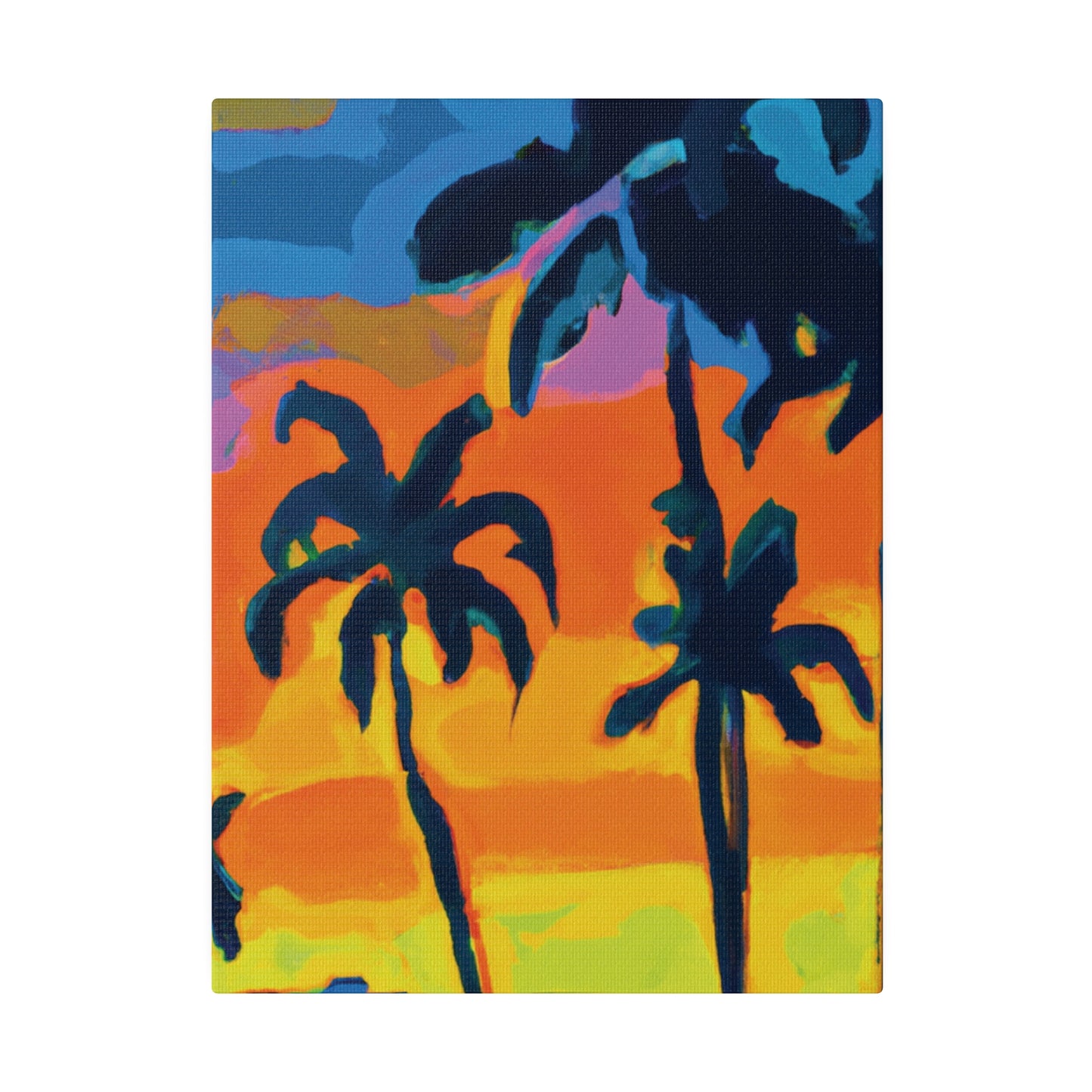 5462R - Miami Beach Sunset Painting Print | Miami | Beach | Sunset | Poster | Home Decor | Wall Art | Canvas