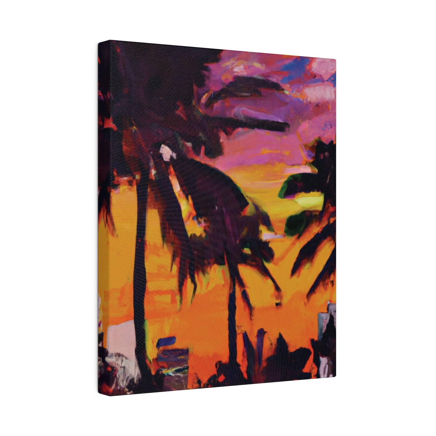 8409A - Miami Beach Sunset Painting Print | Miami | Beach | Sunset | Poster | Home Decor | Wall Art | Canvas