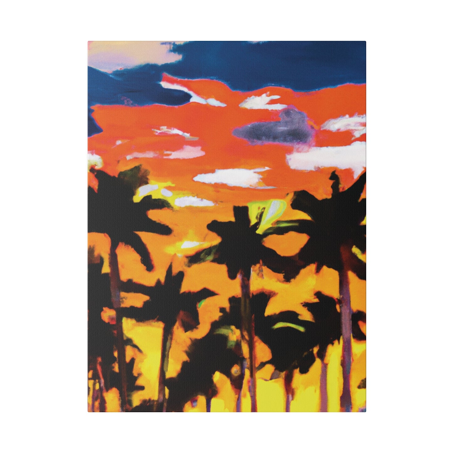 8206A - Miami Beach Sunset Painting Print | Miami | Beach | Sunset | Poster | Home Decor | Wall Art | Canvas