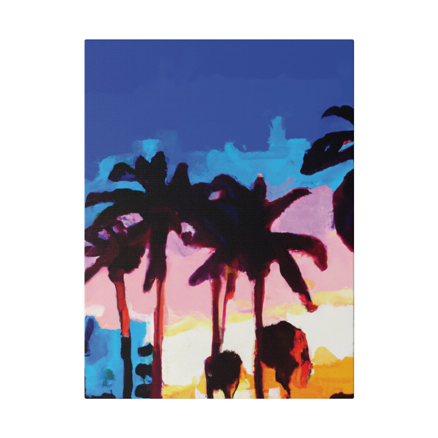 9453C - Miami Beach Sunset Painting Print | Miami | Beach | Sunset | Poster | Home Decor | Wall Art | Canvas