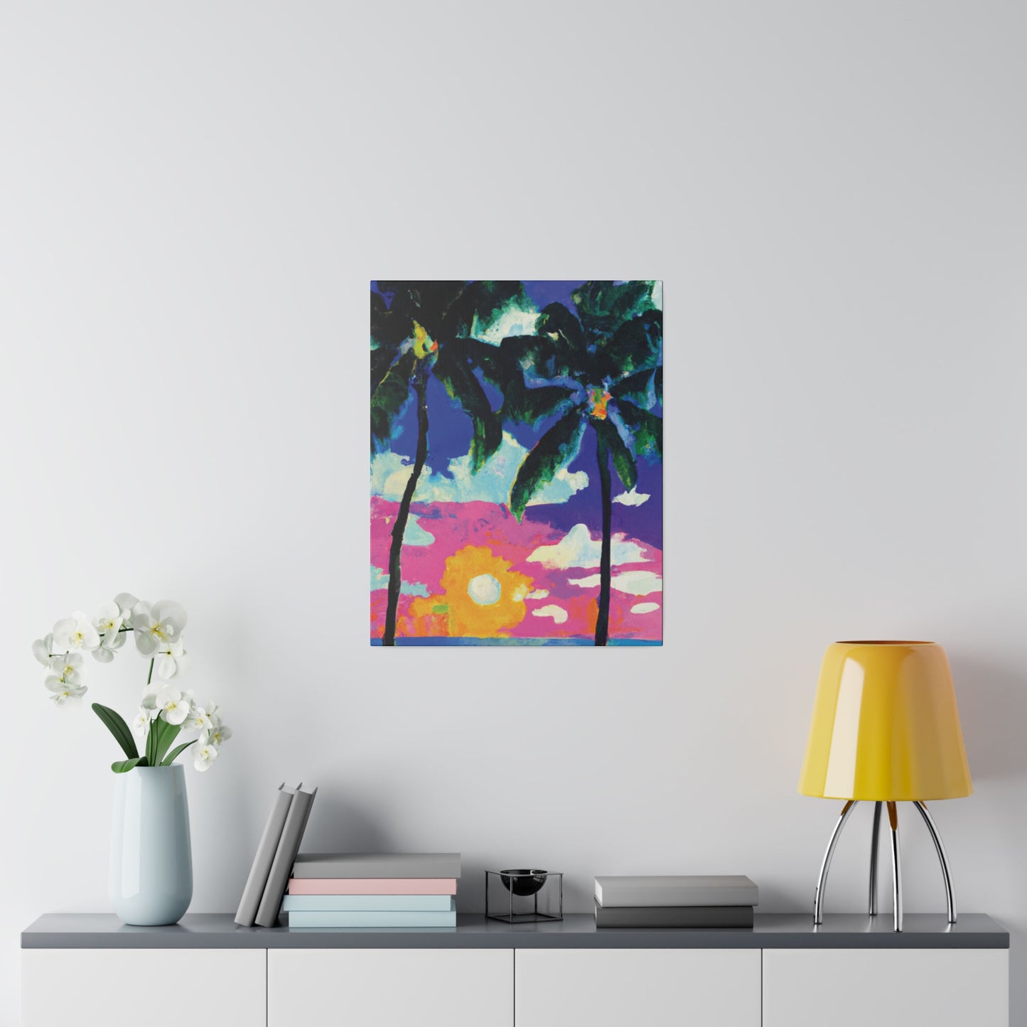 1951V - Miami Beach Sunset Painting Print | Miami | Beach | Sunset | Poster | Home Decor | Wall Art | Canvas