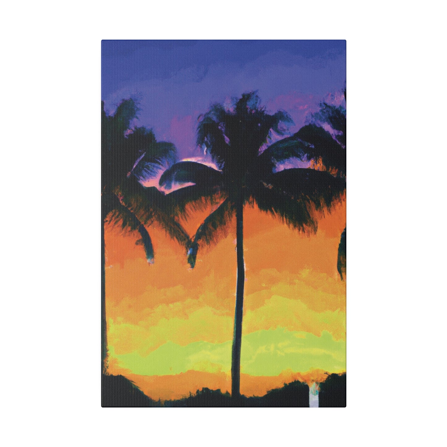 6354V - Miami Beach Sunset Painting Print | Miami | Beach | Sunset | Poster | Home Decor | Wall Art | Canvas