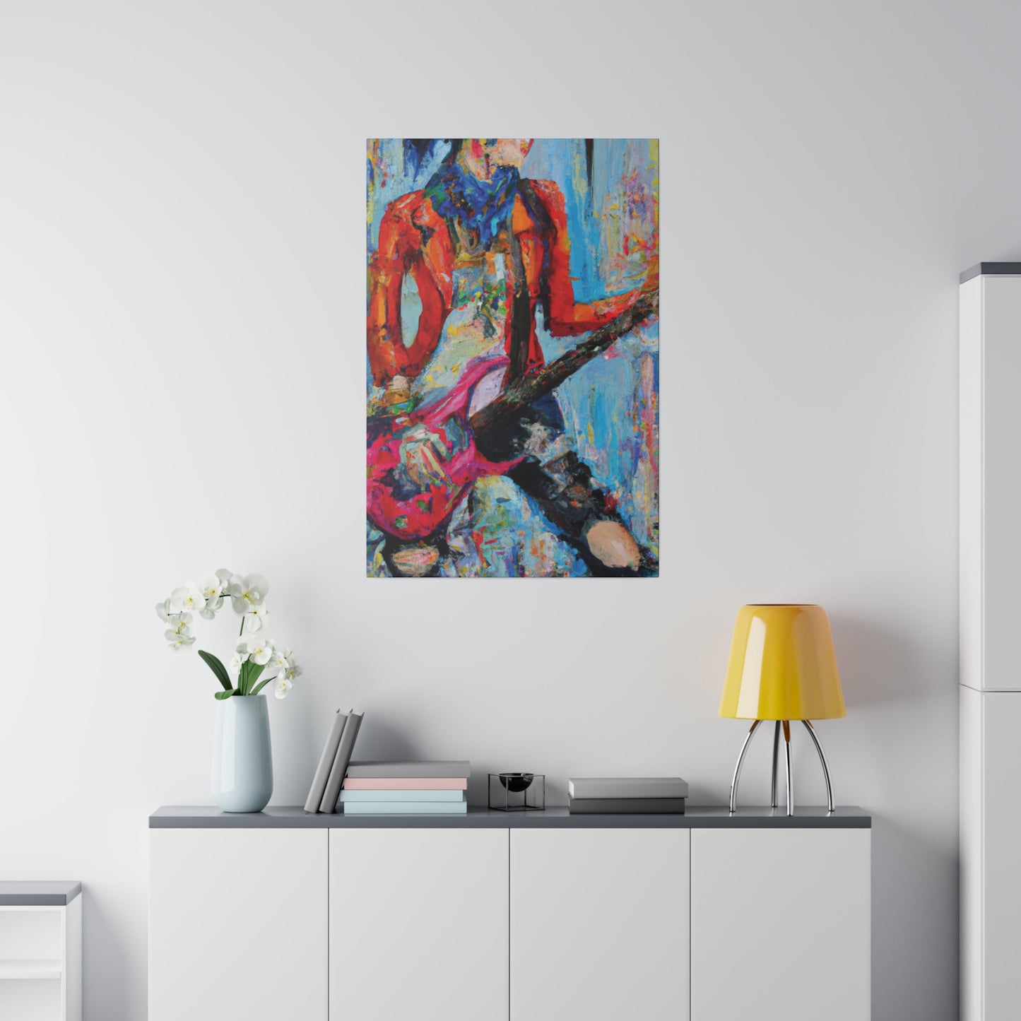 3189X - Rockstar Oil Painting Style Print | Poster | Home Decor | Wall Art | Music Art | Canvas