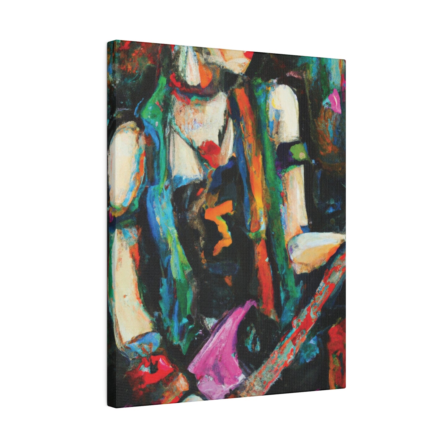 2705X - Rockstar Oil Painting Style Print | Poster | Home Decor | Wall Art | Music Art | Canvas