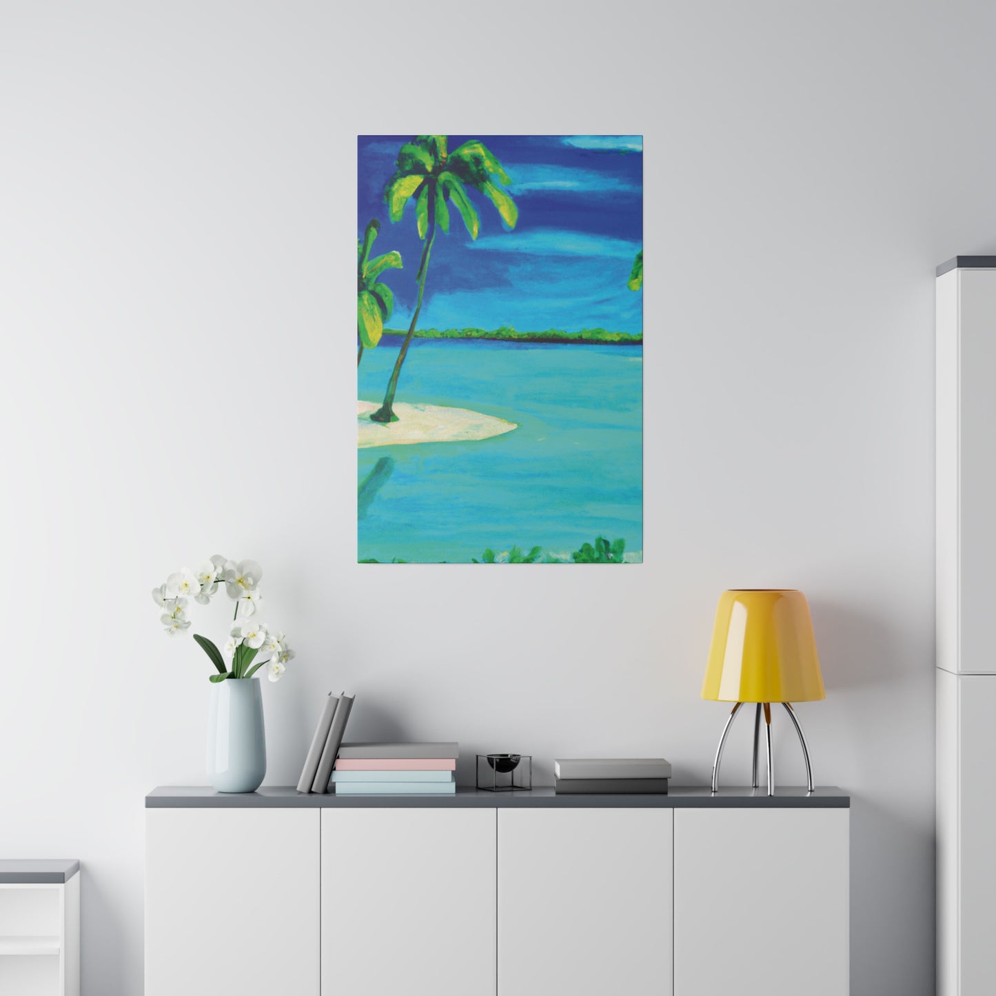 7352P - Bahamas Ocean Painting Print | Bahamas | Ocean | Beach | Poster | Home Decor | Wall Art | Canvas