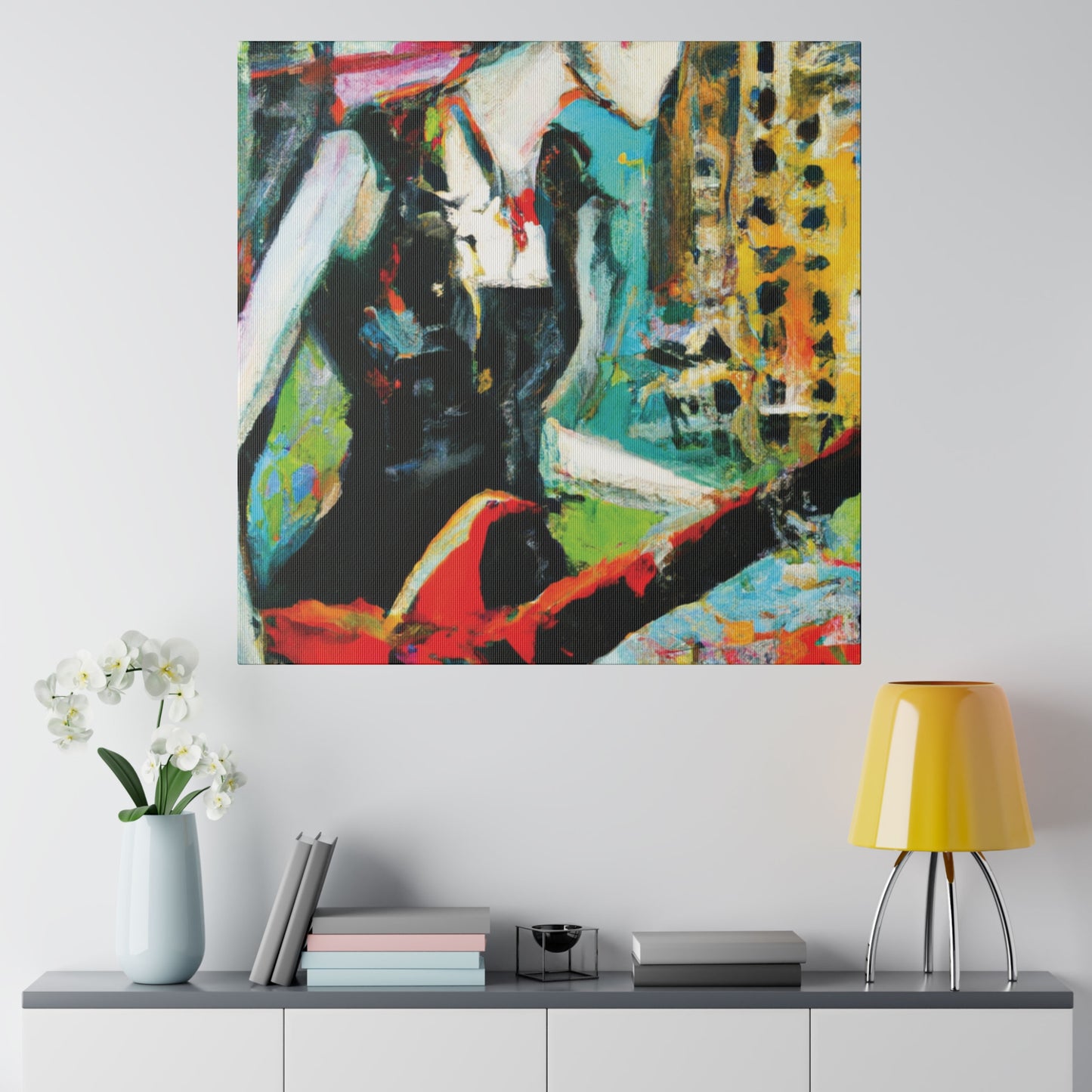 3226O - Rockstar Oil Painting Style Print | Poster | Home Decor | Wall Art | Music Art | Canvas