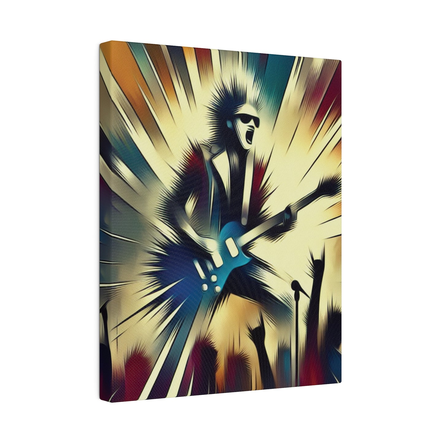 1872L - Rockstar Painting Print | Face | Abstract | Poster | Home Decor | Wall Art | Music Art | Canvas