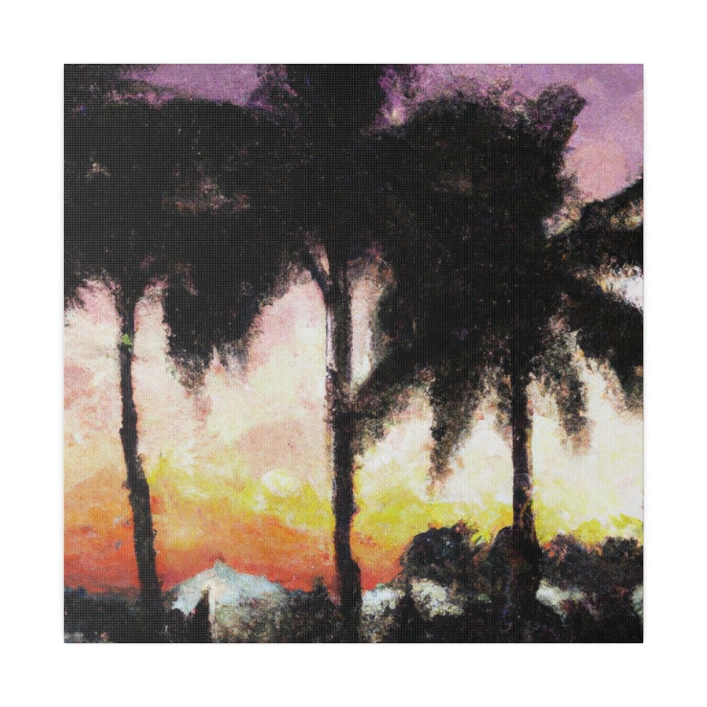 8185A - Miami Beach Sunset Painting Print | Miami | Beach | Sunset | Poster | Home Decor | Wall Art | Canvas