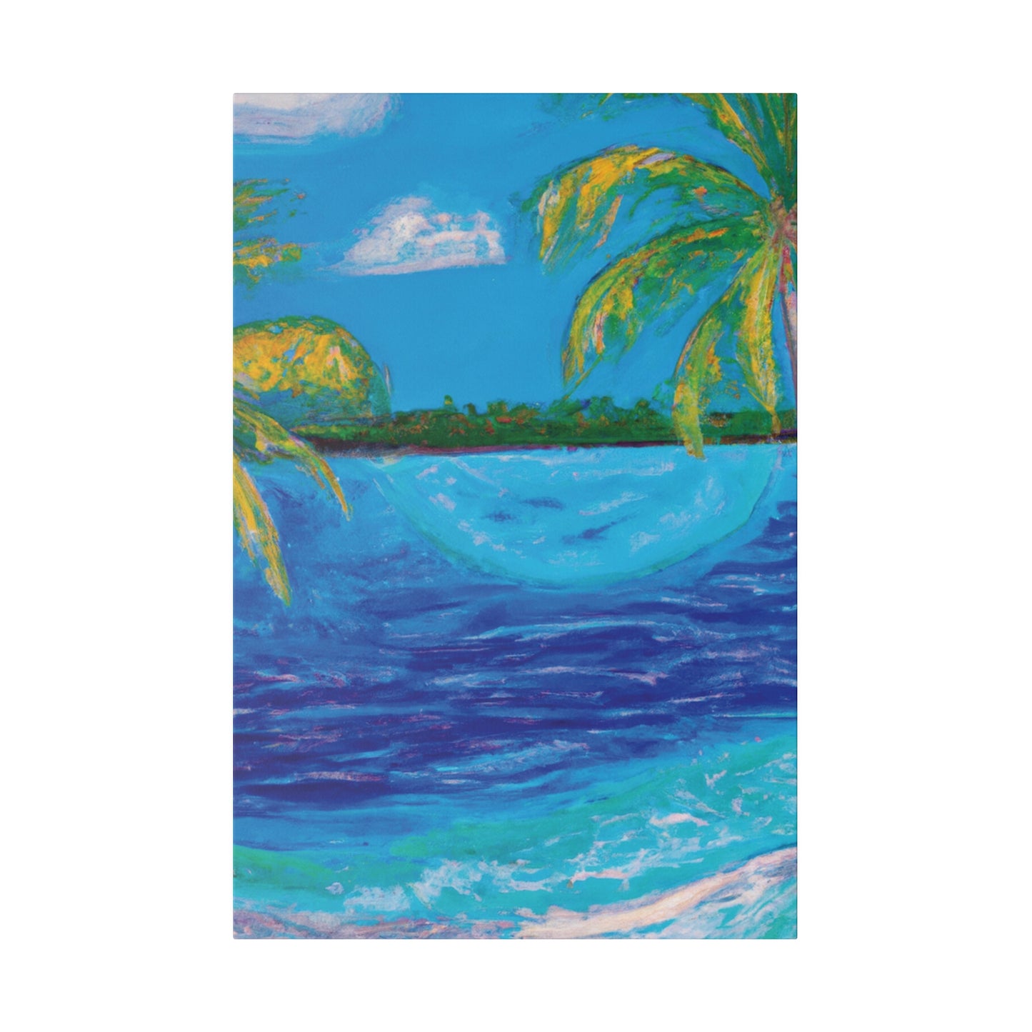 6704T - Bahamas Ocean Painting Print | Bahamas | Ocean | Beach | Poster | Home Decor | Wall Art | Canvas
