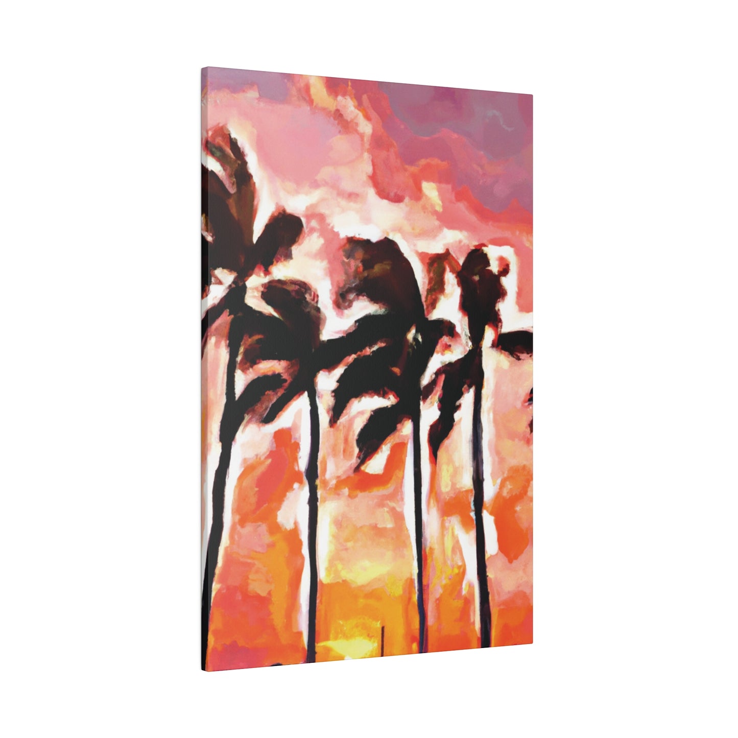 6129V - Miami Beach Sunset Painting Print | Miami | Beach | Sunset | Poster | Home Decor | Wall Art | Canvas