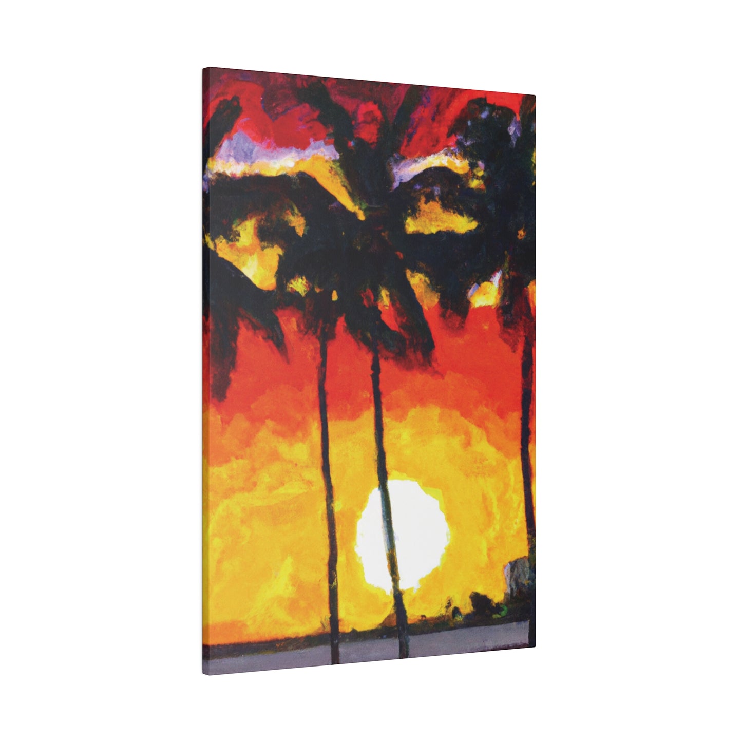 6973R - Miami Beach Sunset Painting Print | Miami | Beach | Sunset | Poster | Home Decor | Wall Art | Canvas