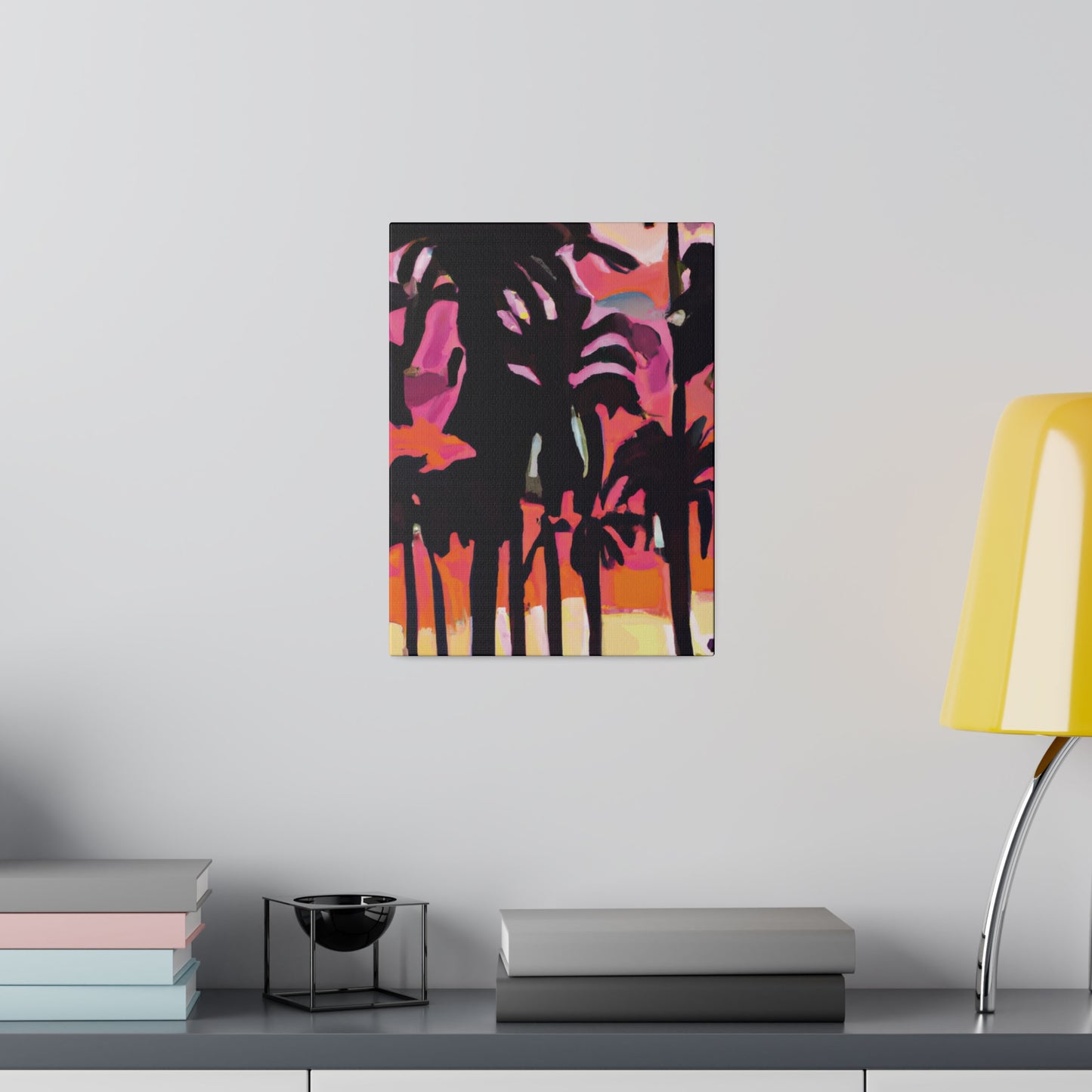 8741N - Miami Beach Sunset Painting Print | Miami | Beach | Sunset | Poster | Home Decor | Wall Art | Canvas
