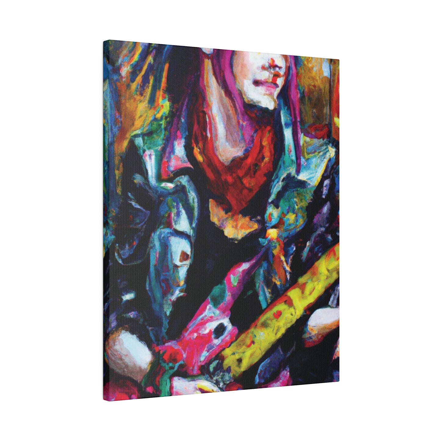 9128F - Rockstar Oil Painting Style Print | Poster | Home Decor | Wall Art | Music Art | Canvas