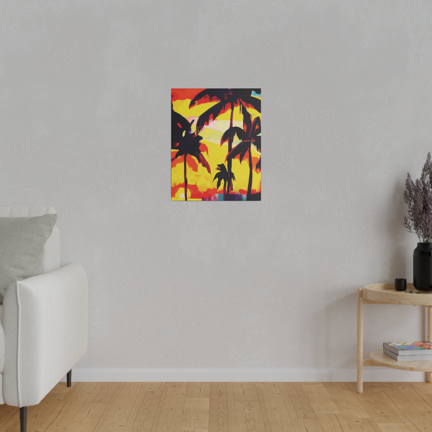 7643G - Miami Beach Sunset Painting Print | Miami | Beach | Sunset | Poster | Home Decor | Wall Art | Canvas