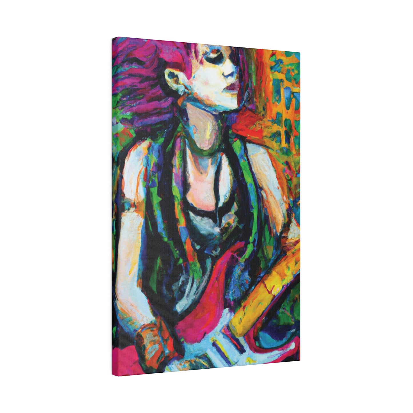 9572N - Rockstar Oil Painting Style Print | Poster | Home Decor | Wall Art | Music Art | Canvas