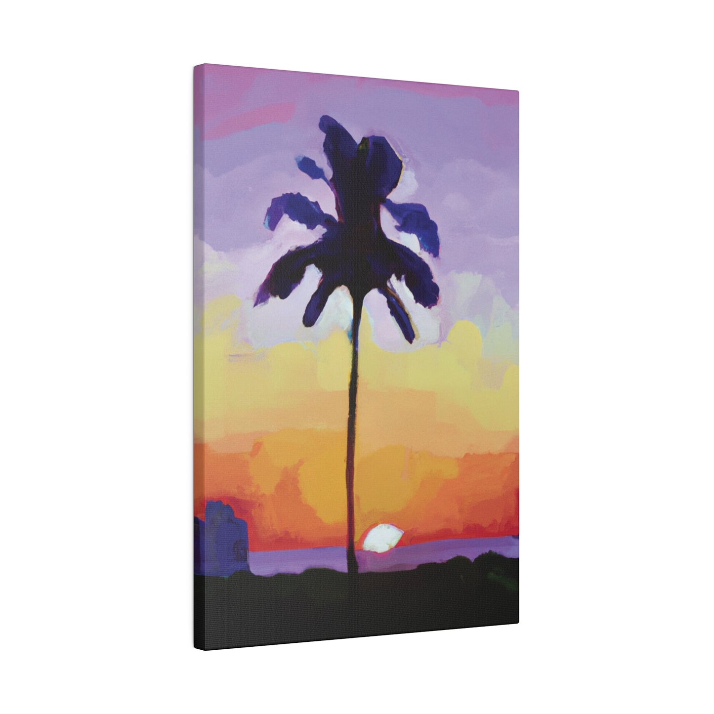 8495G - Miami Beach Sunset Painting Print | Miami | Beach | Sunset | Poster | Home Decor | Wall Art | Canvas