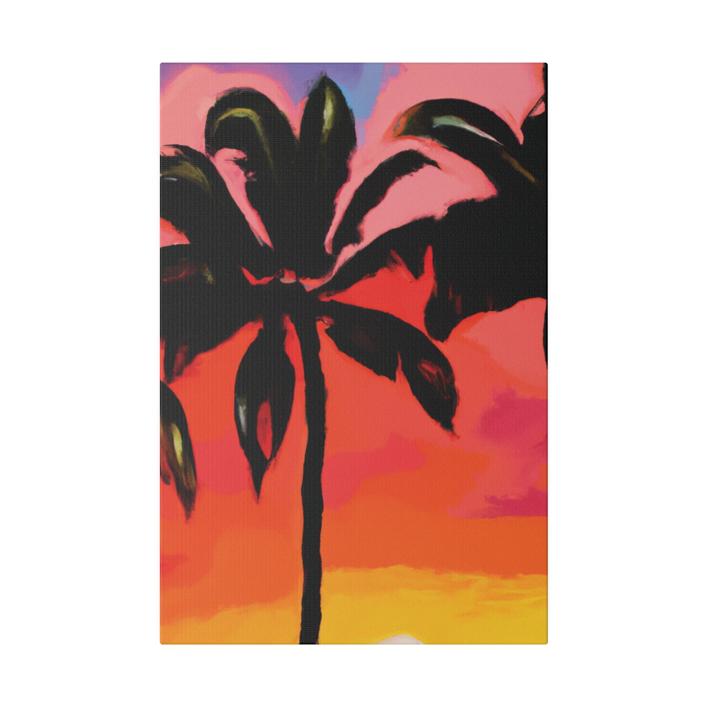 8093Z - Miami Beach Sunset Painting Print | Miami | Beach | Sunset | Poster | Home Decor | Wall Art | Canvas