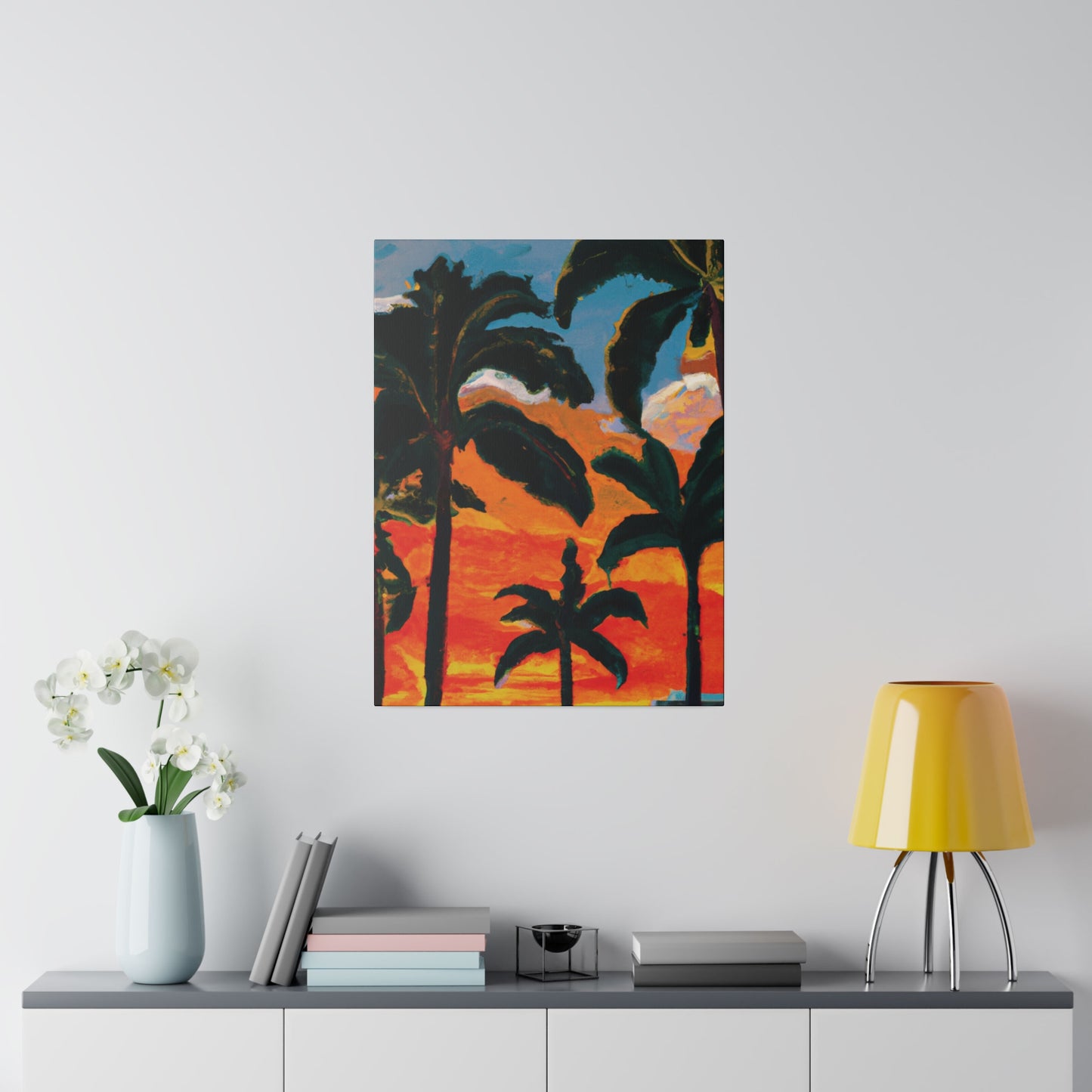 3782G - Miami Beach Sunset Painting Print | Miami | Beach | Sunset | Poster | Home Decor | Wall Art | Canvas