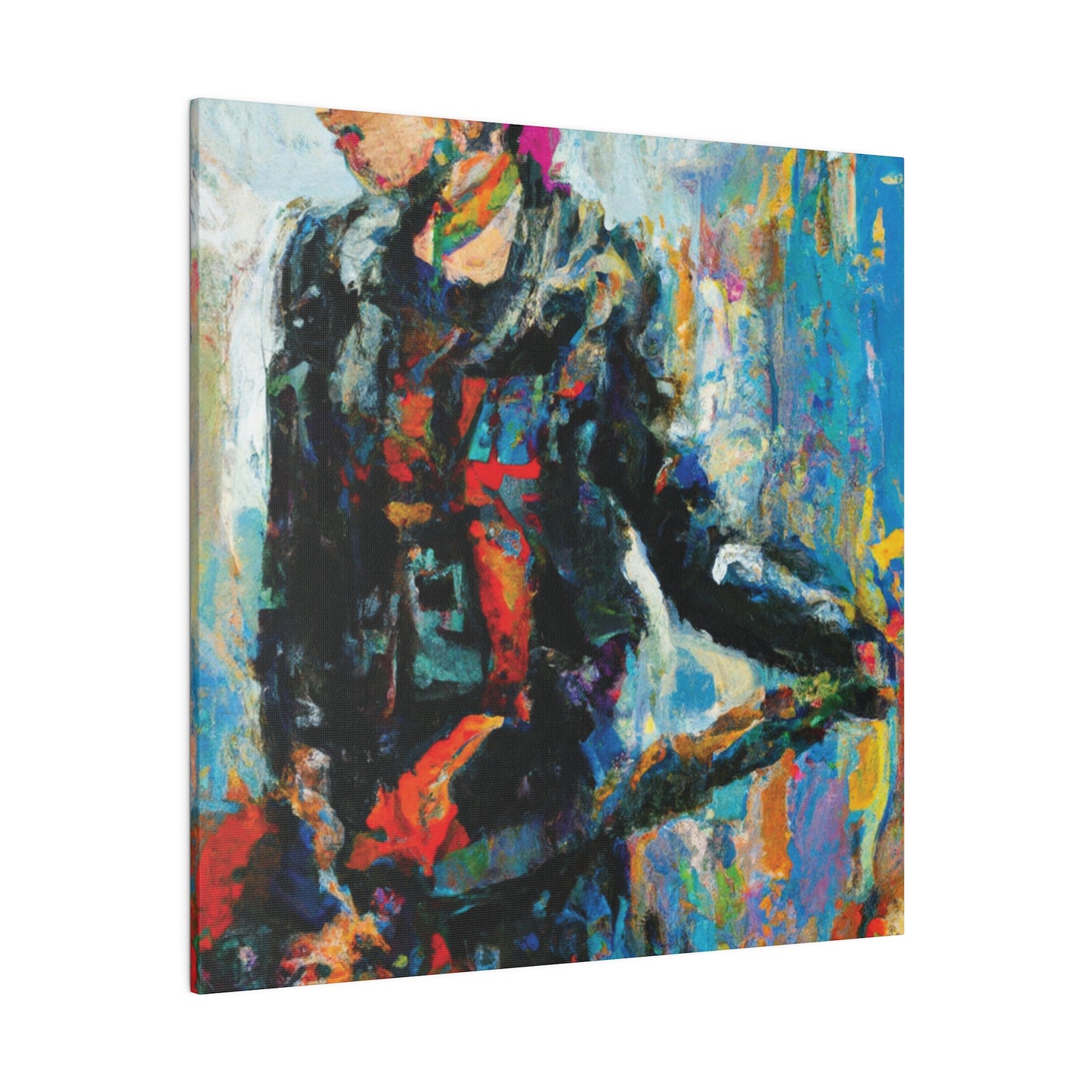 5258U - Rockstar Oil Painting Style Print | Poster | Home Decor | Wall Art | Music Art | Canvas