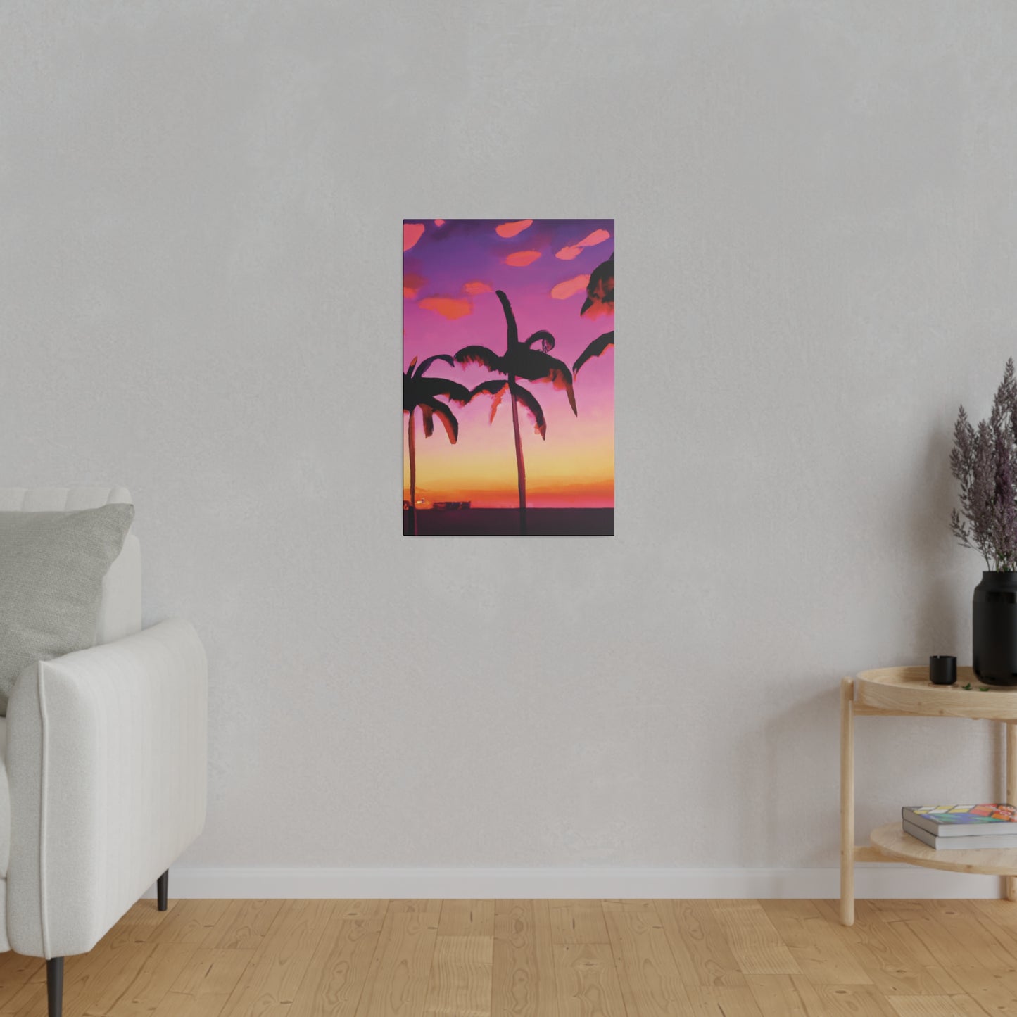 5426A - Miami Beach Sunset Painting Print | Miami | Beach | Sunset | Poster | Home Decor | Wall Art | Canvas