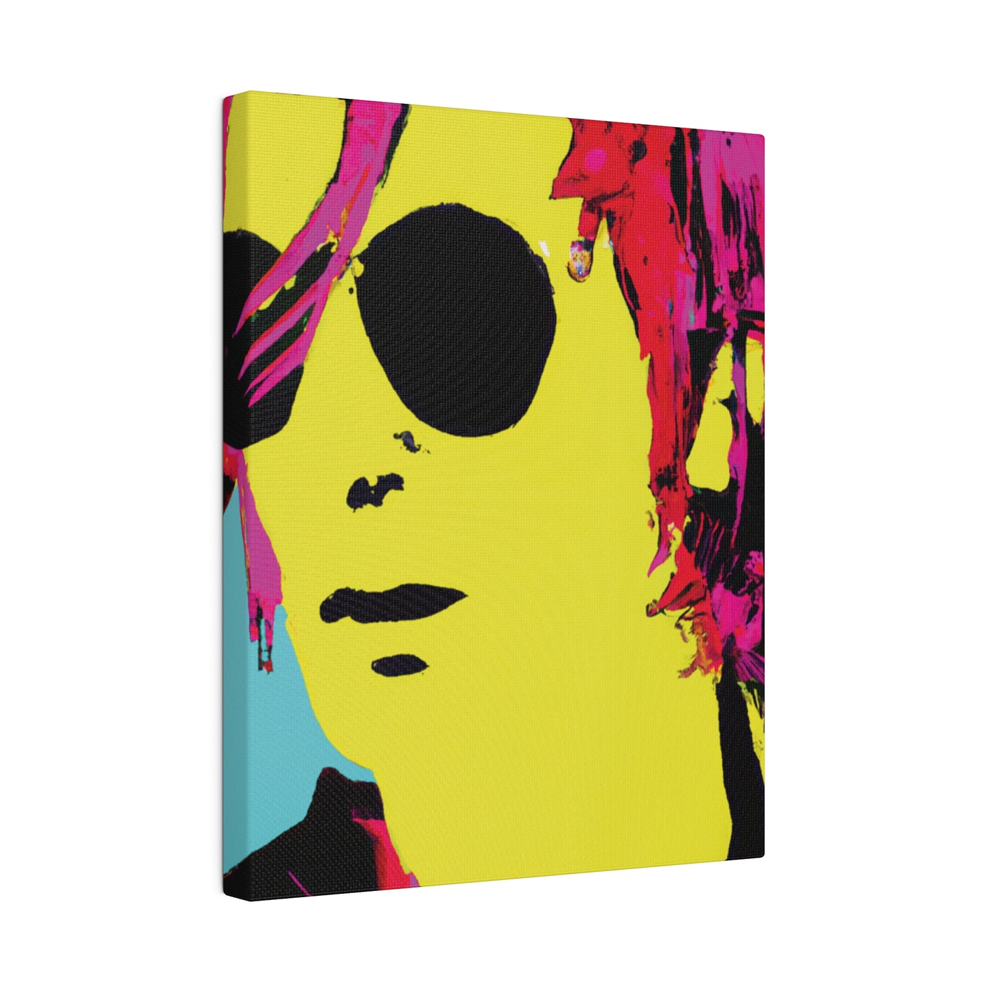 4543A - Rockstar Painting Print | Face | Abstract | Poster | Home Decor | Wall Art | Music Art | Canvas
