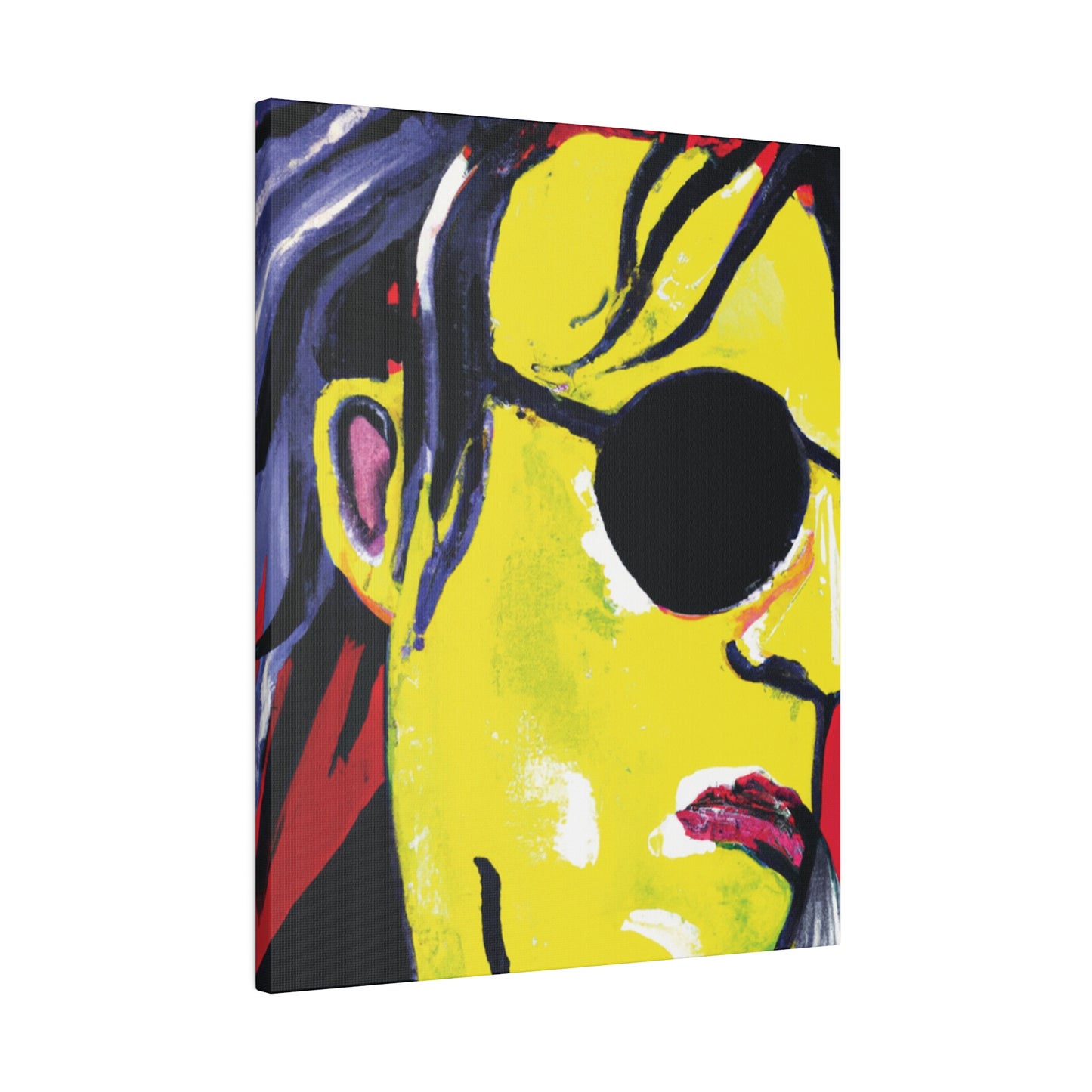 6607V - Rockstar Painting Print | Face | Abstract | Poster | Home Decor | Wall Art | Music Art | Canvas