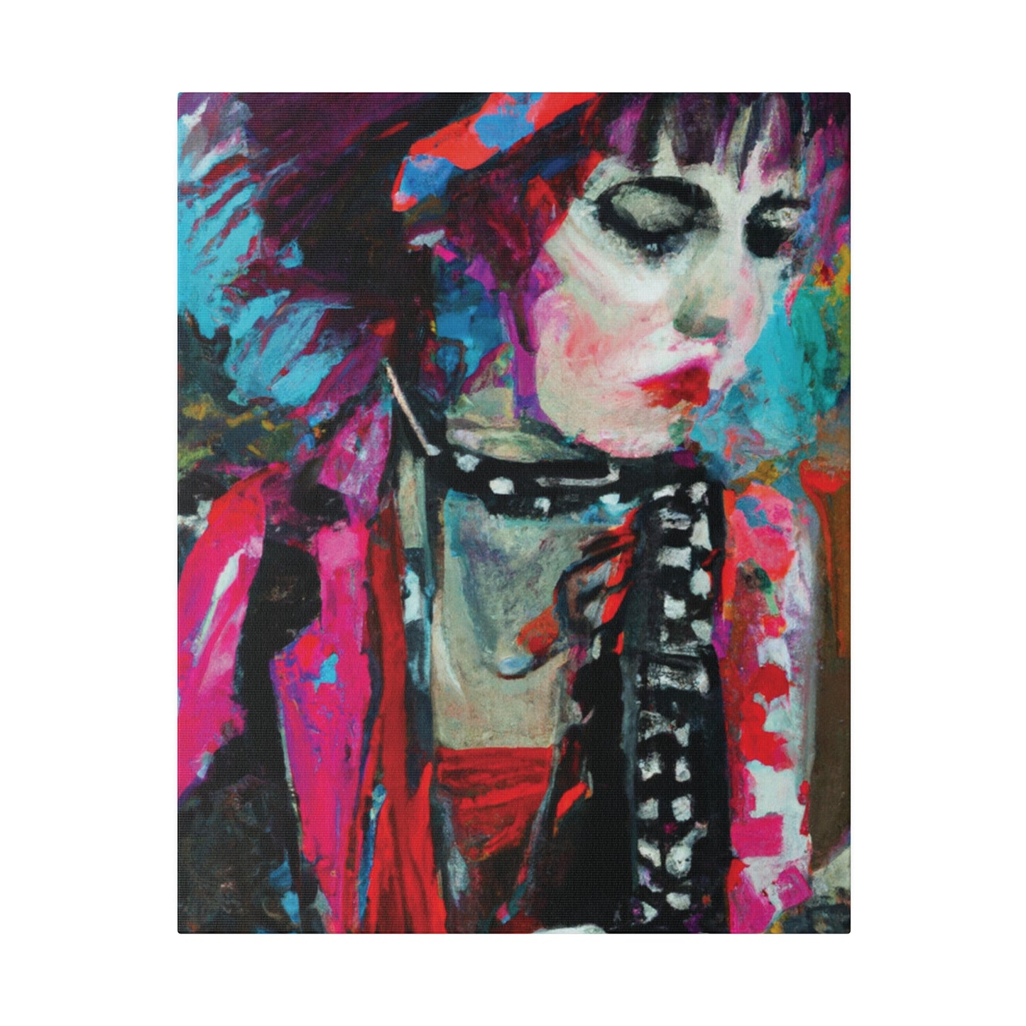 9225T - Rockstar Oil Painting Style Print | Poster | Home Decor | Wall Art | Music Art | Canvas