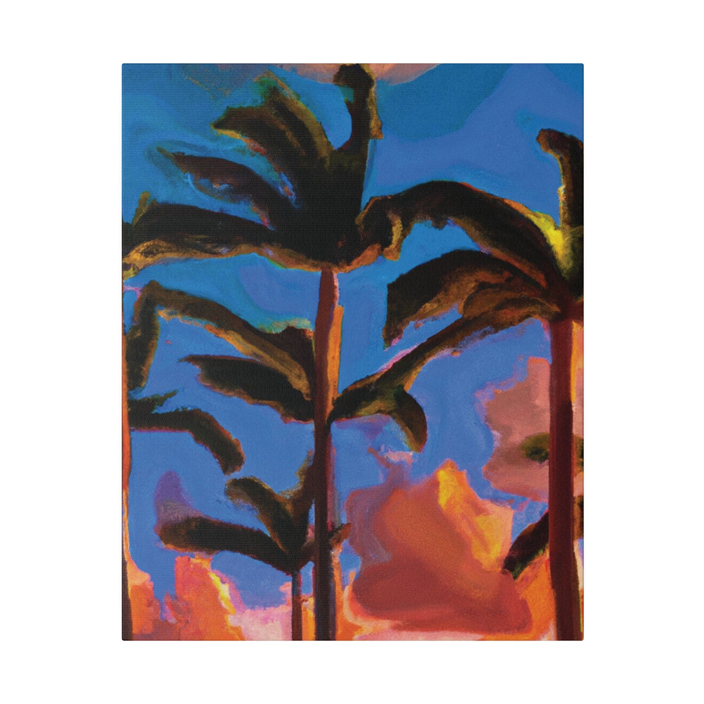 4464U - Miami Beach Sunset Painting Print | Miami | Beach | Sunset | Poster | Home Decor | Wall Art | Canvas