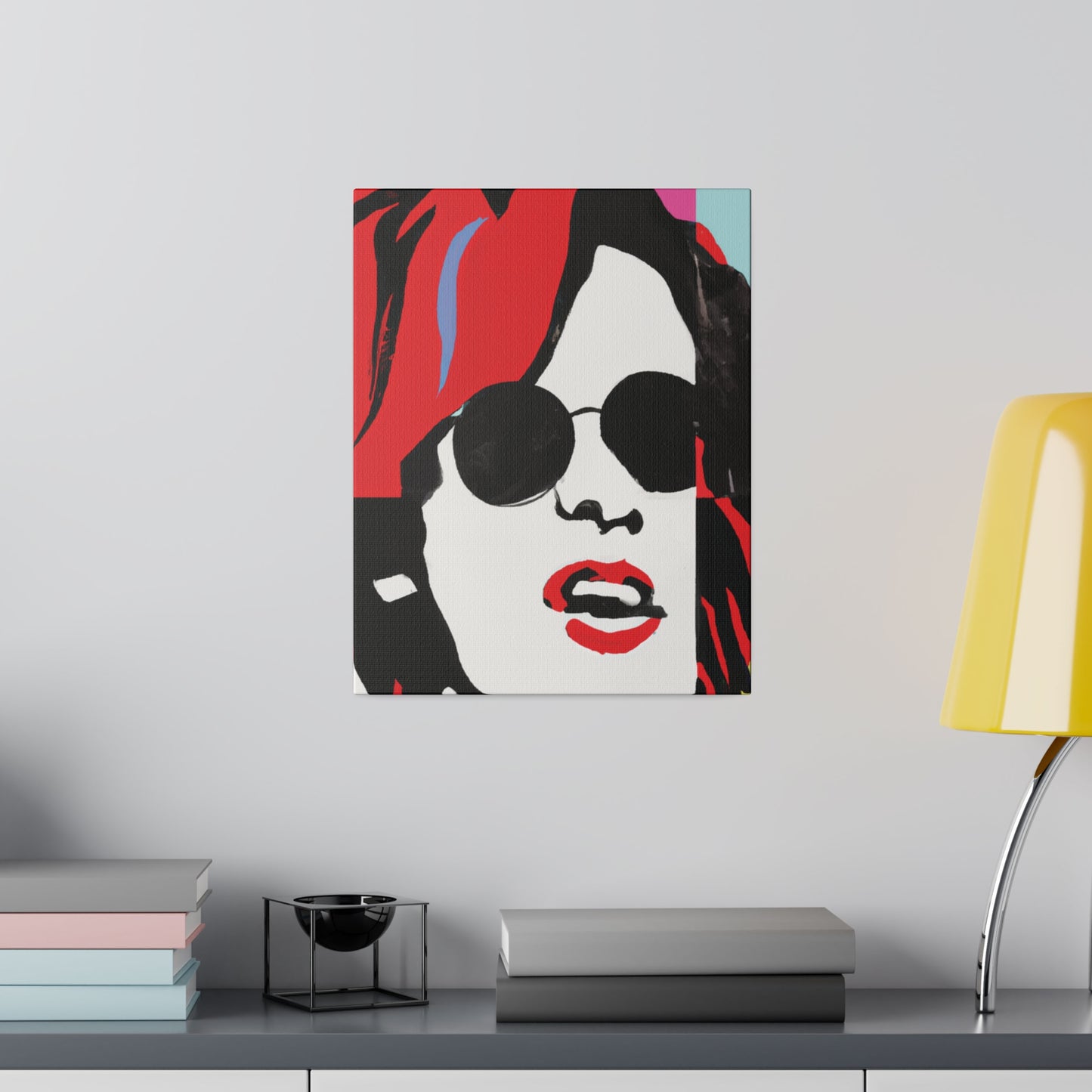 6744T - Rockstar Painting Print | Face | Abstract | Poster | Home Decor | Wall Art | Music Art | Canvas