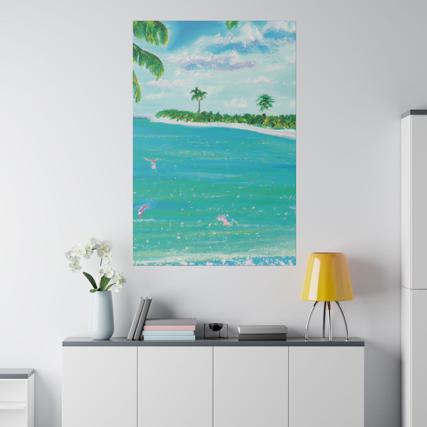 6576D - Bahamas Ocean Painting Print | Bahamas | Ocean | Beach | Poster | Home Decor | Wall Art | Canvas