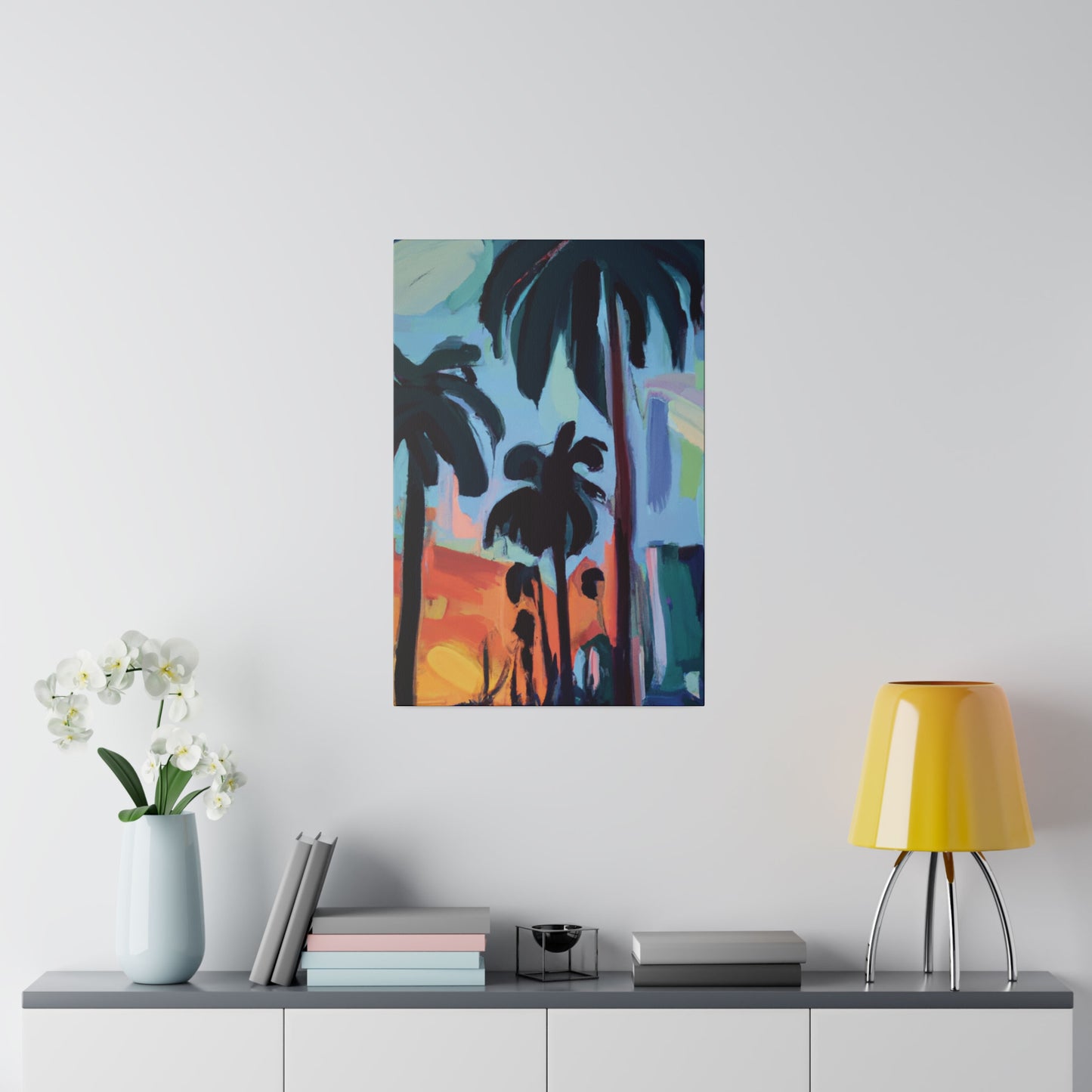 3524Z - Miami Beach Sunset Painting Print | Miami | Beach | Sunset | Poster | Home Decor | Wall Art | Canvas