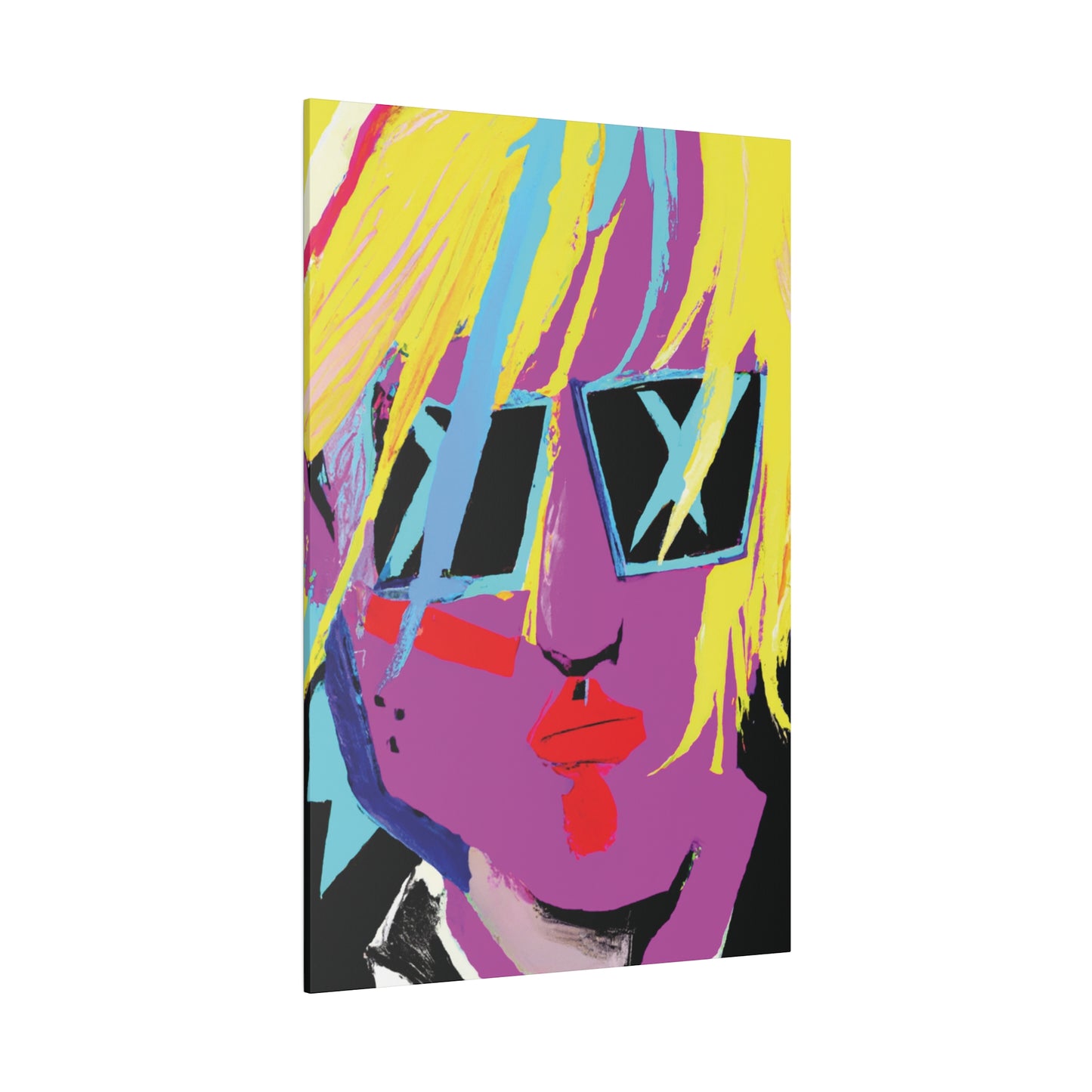 1712U - Rockstar Painting Print | Face | Abstract | Poster | Home Decor | Wall Art | Music Art | Canvas