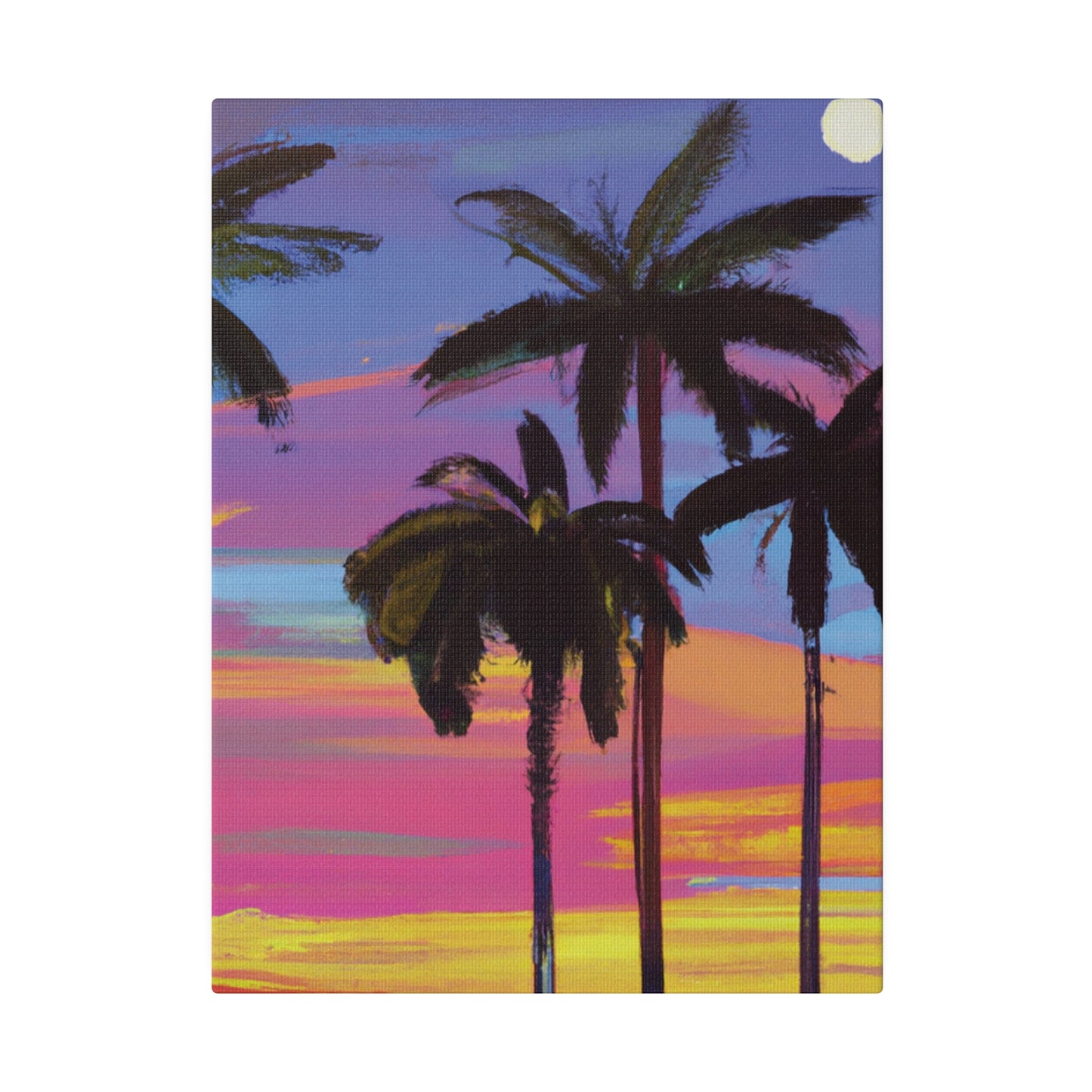 4360Y - Miami Beach Sunset Painting Print | Miami | Beach | Sunset | Poster | Home Decor | Wall Art | Canvas