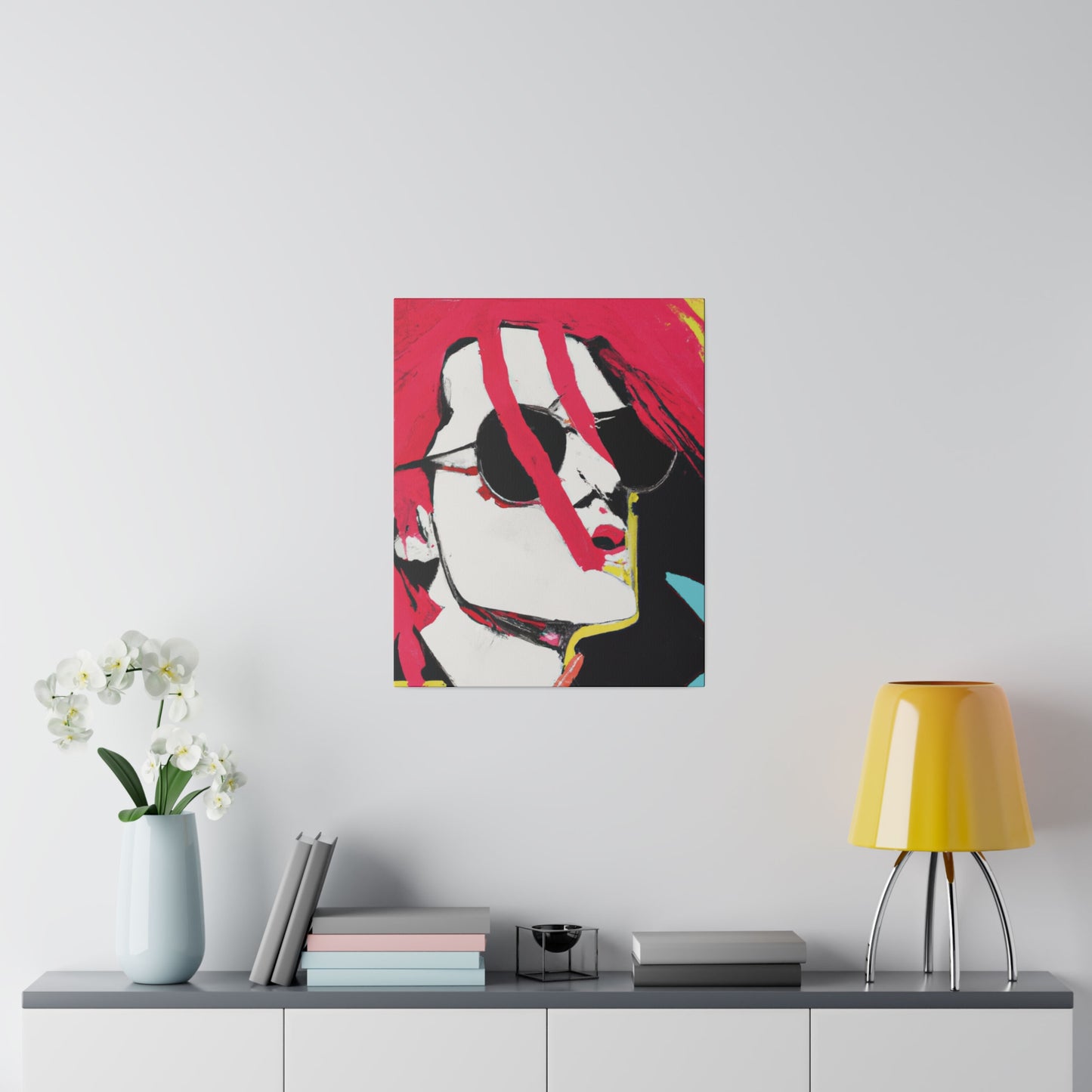 2864L - Rockstar Painting Print | Face | Abstract | Poster | Home Decor | Wall Art | Music Art | Canvas