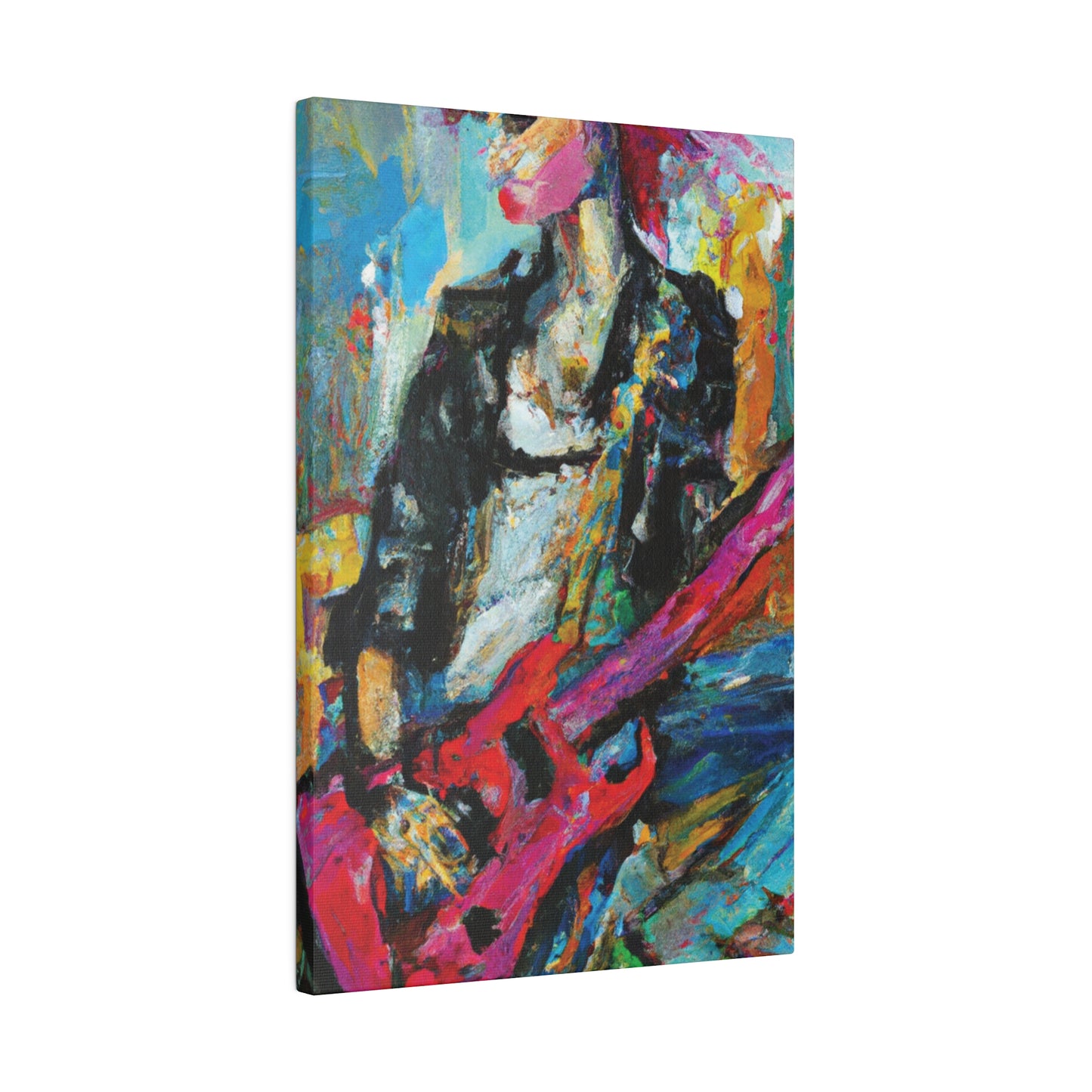 472O - Rockstar Oil Painting Style Print | Poster | Home Decor | Wall Art | Music Art | Canvas