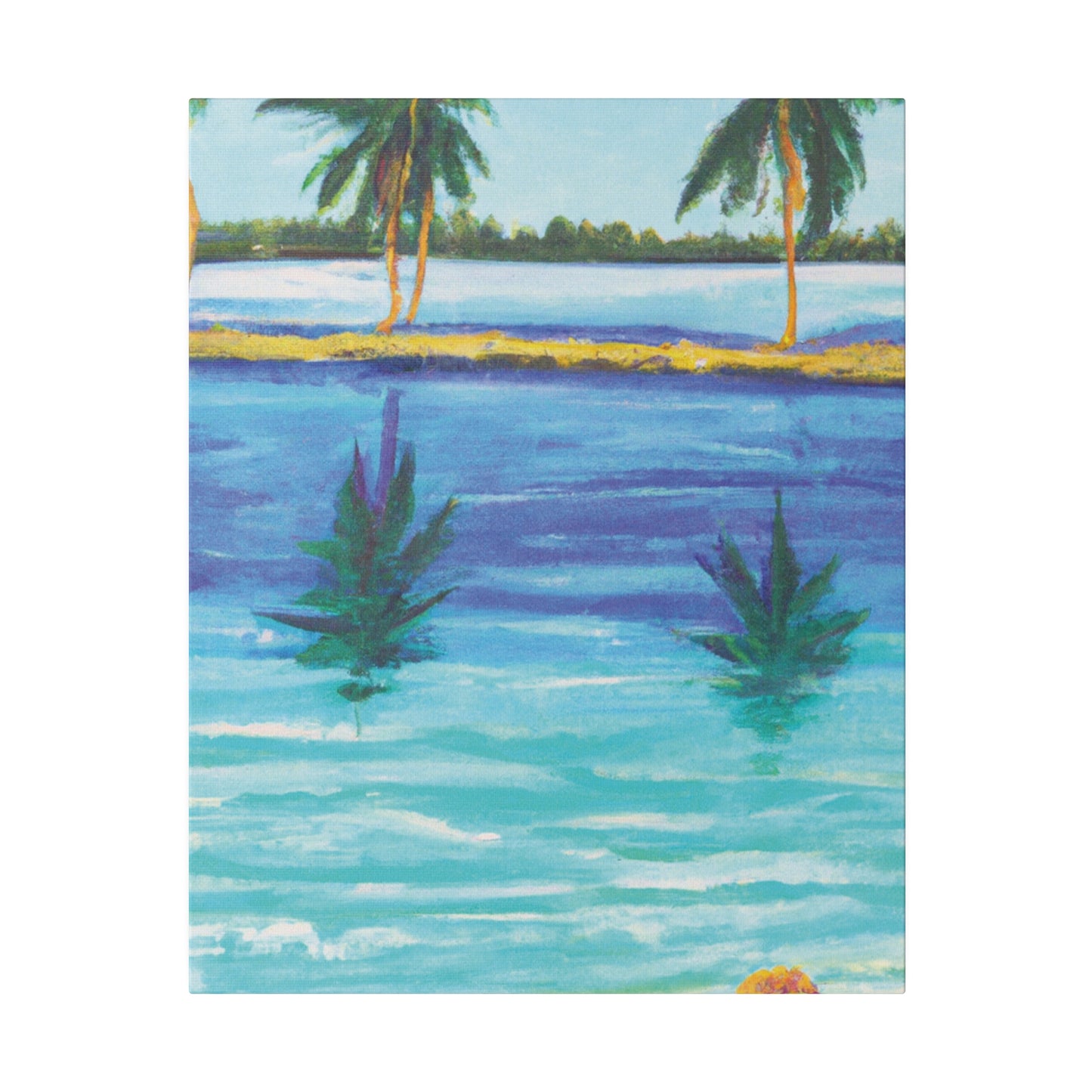 9768P - Bahamas Ocean Painting Print | Bahamas | Ocean | Beach | Poster | Home Decor | Wall Art | Canvas