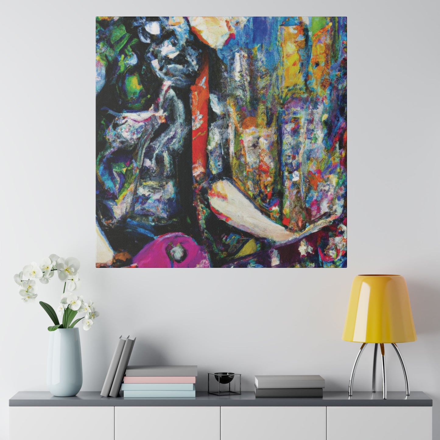 4329G - Rockstar Oil Painting Style Print | Poster | Home Decor | Wall Art | Music Art | Canvas