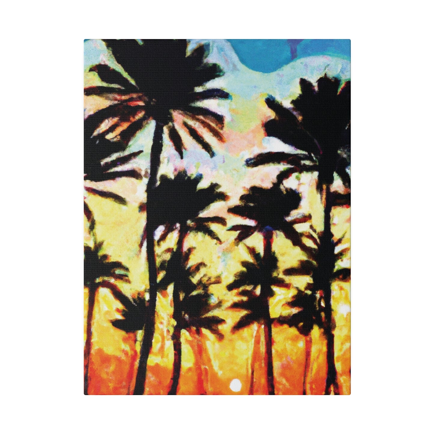 4555V - Miami Beach Sunset Painting Print | Miami | Beach | Sunset | Poster | Home Decor | Wall Art | Canvas